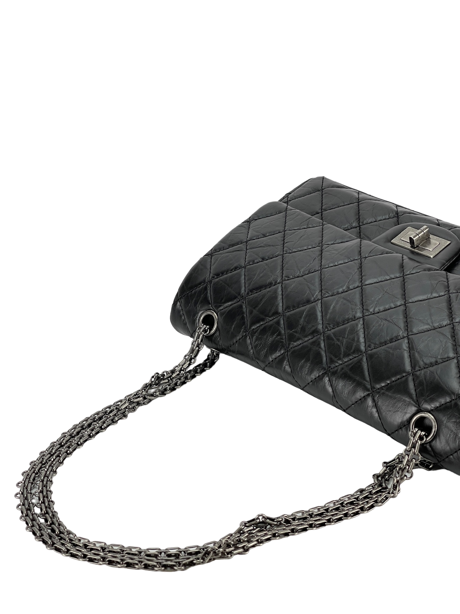 CHANEL - Black Carfskin 2.55 Flap Bag