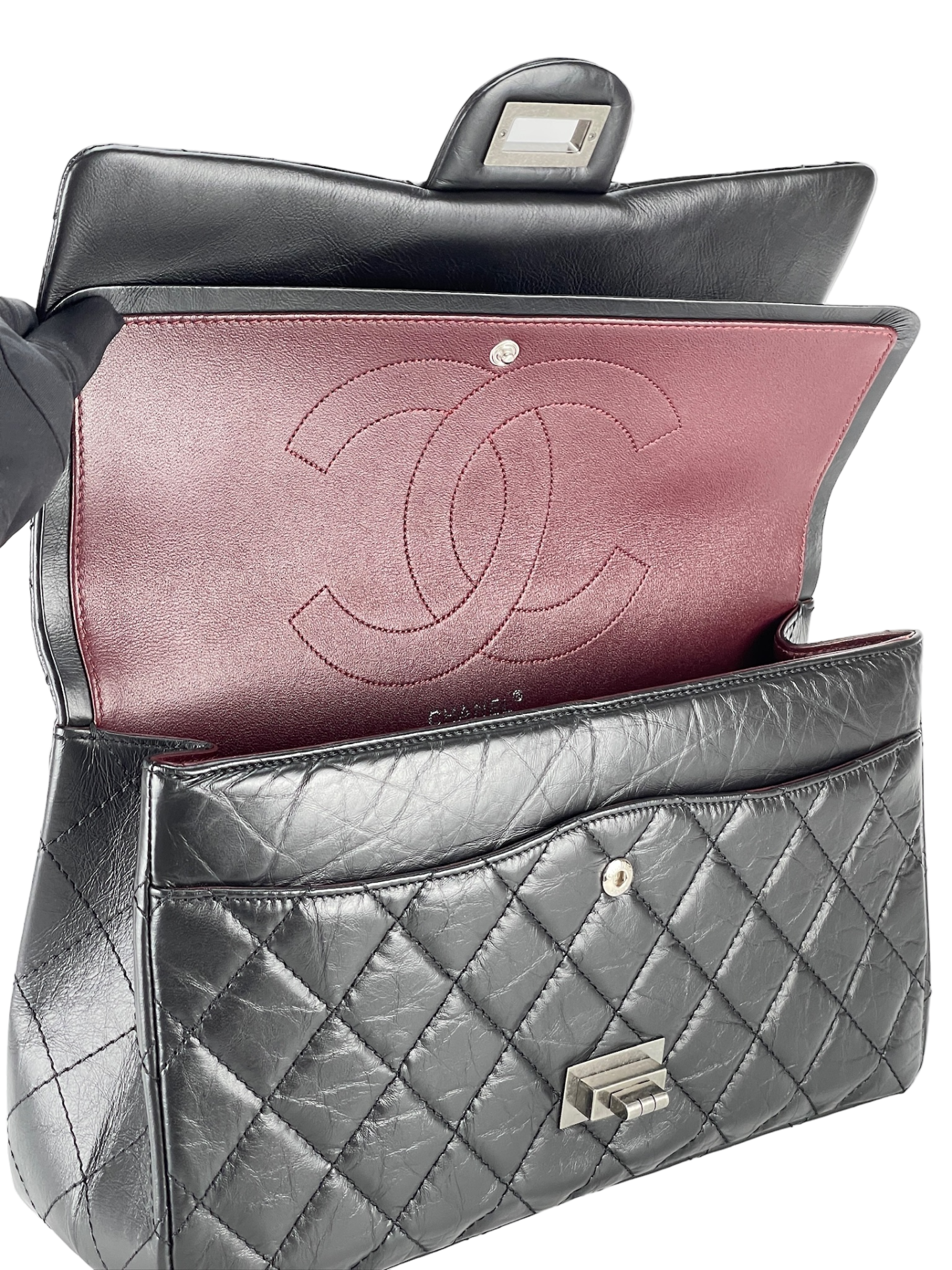CHANEL - Black Carfskin 2.55 Flap Bag
