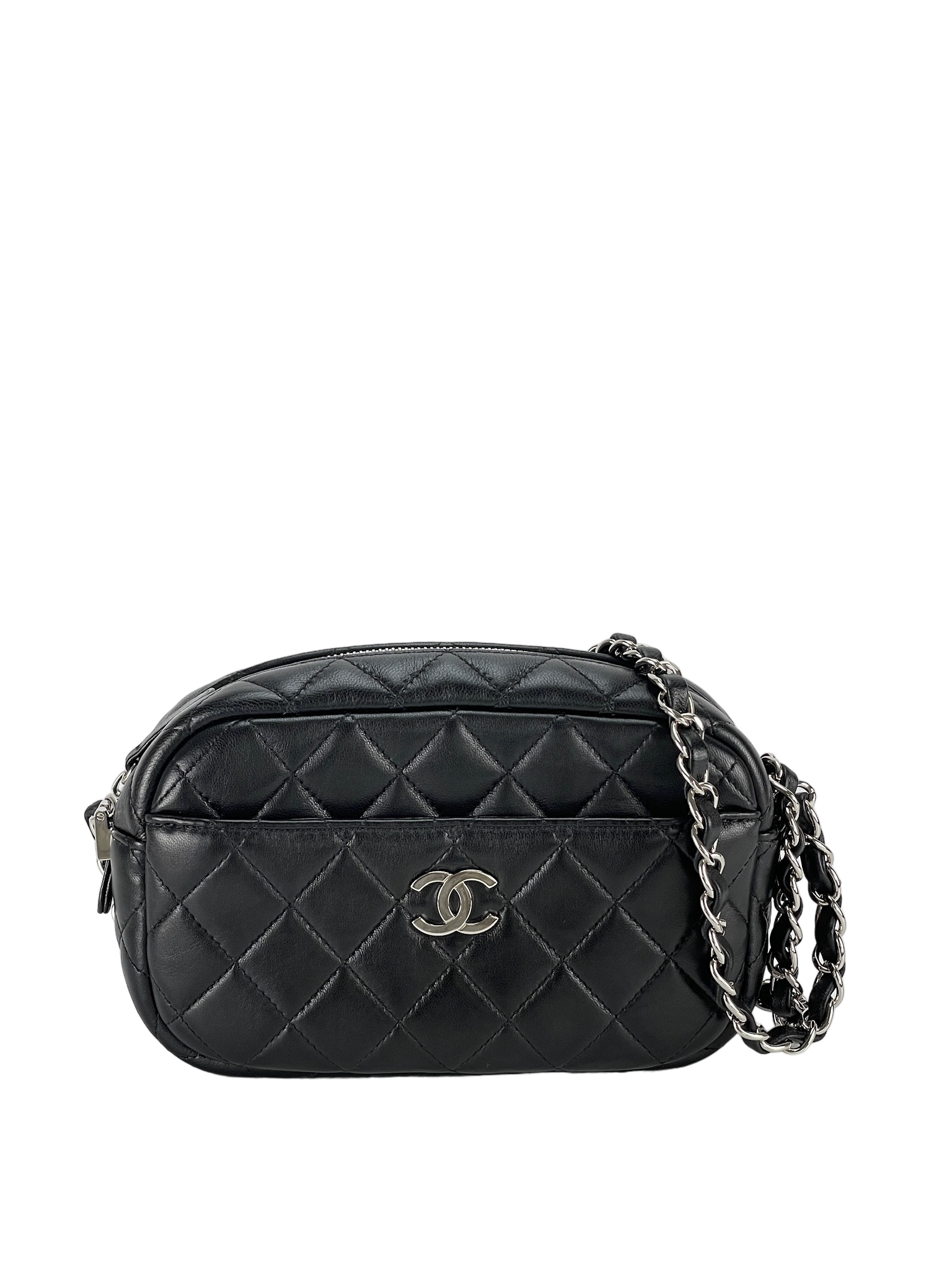CHANEL -  Black Camera Mini  Bag