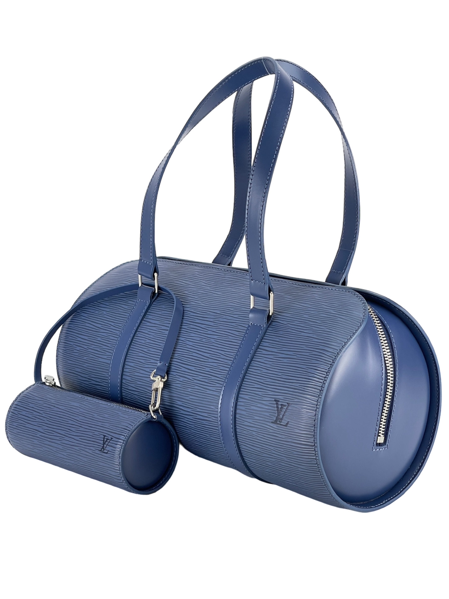 LOUIS VUITTON - Epi Blue Papillon Bag Set up