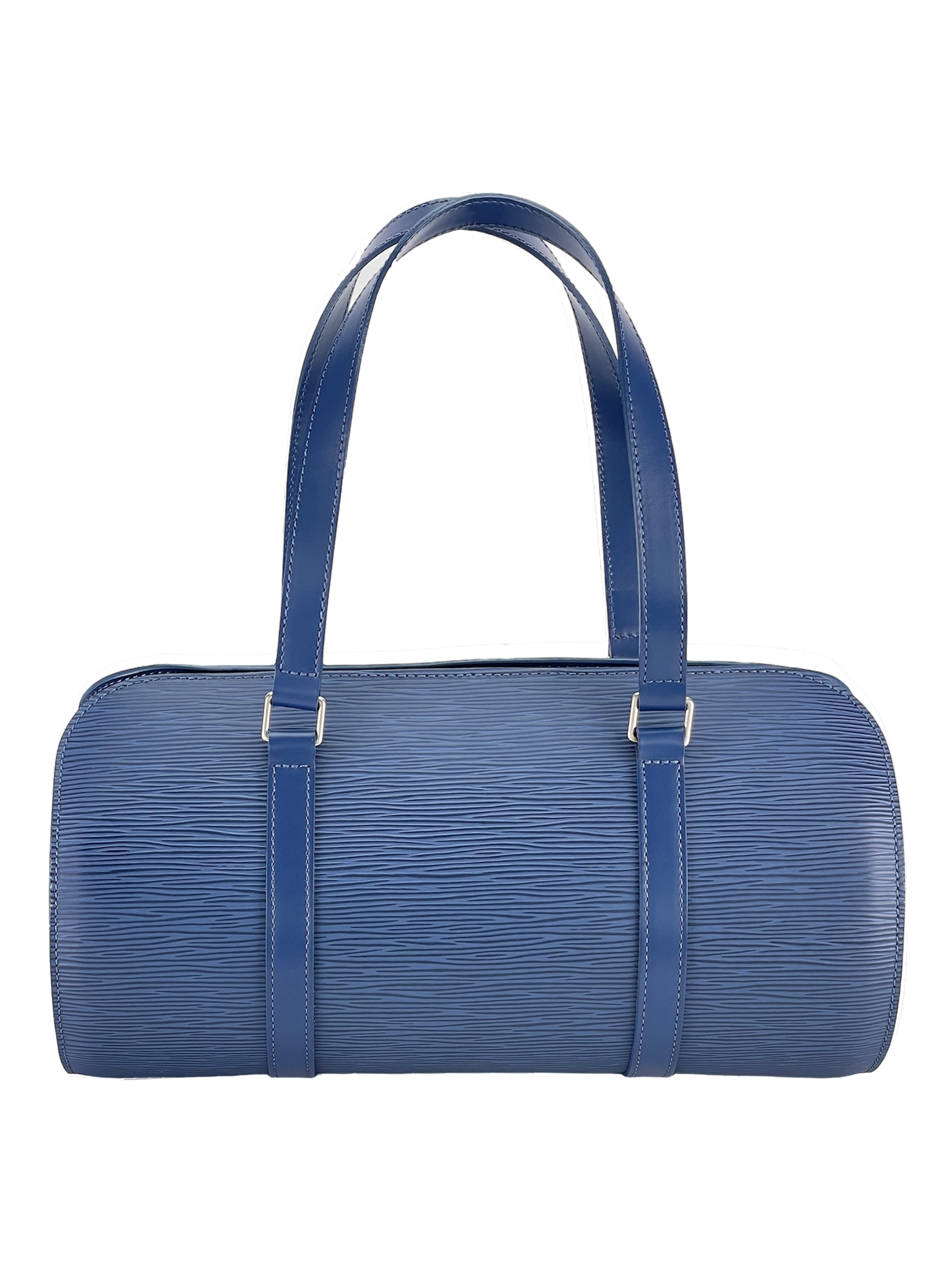 LOUIS VUITTON - Epi  Blue Papillon Bag Set up