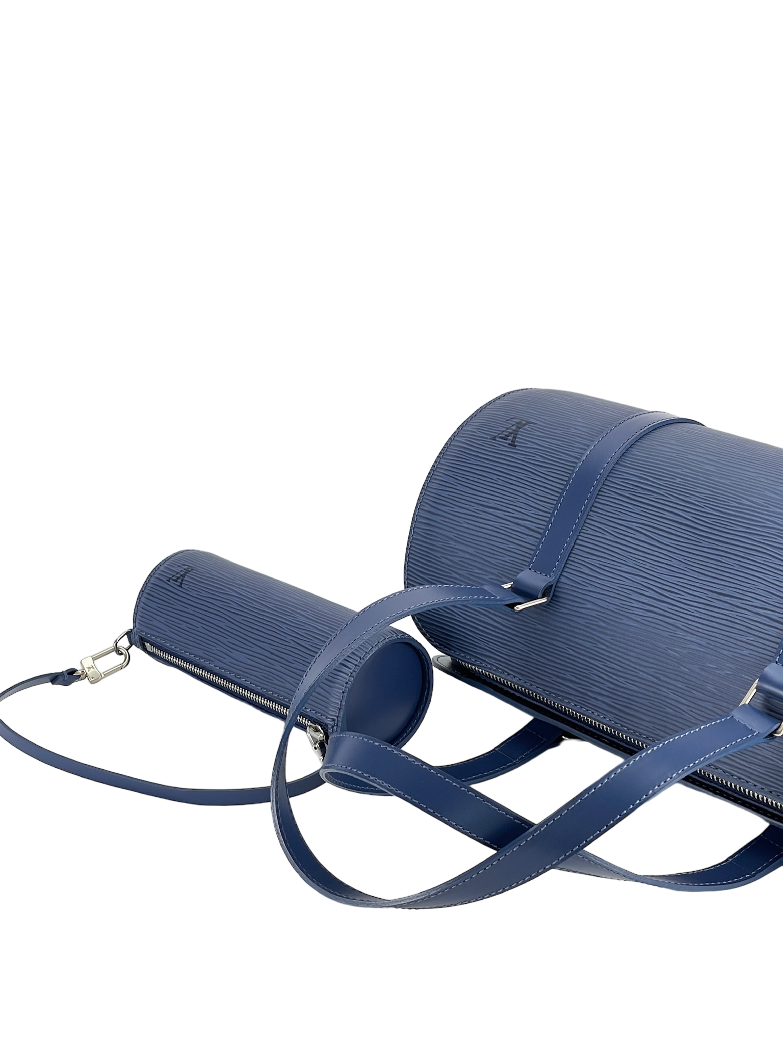 LOUIS VUITTON - Epi Blue Papillon Bag Set up