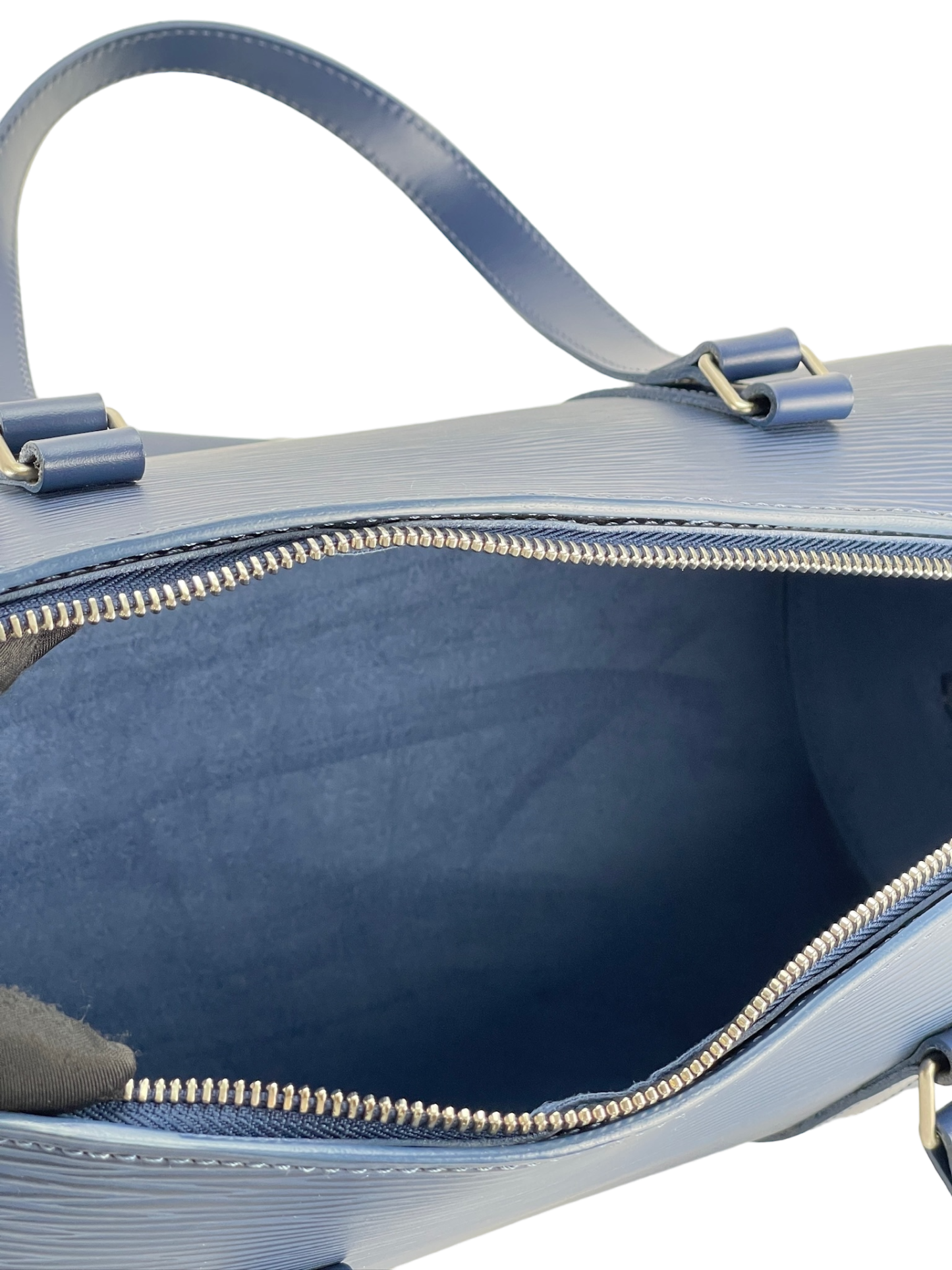 LOUIS VUITTON - Epi Blue Papillon Bag Set up