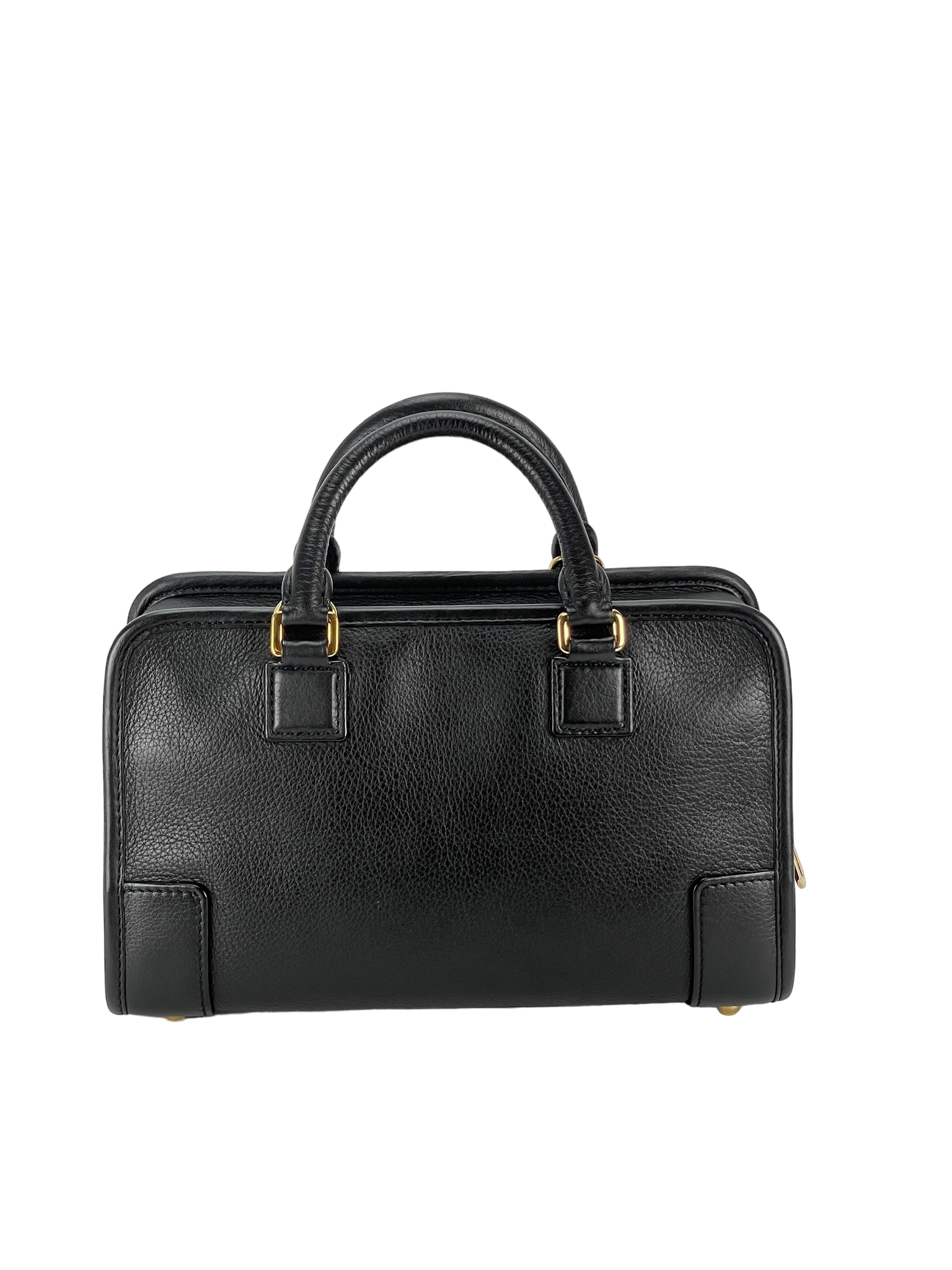 LOEWE - Leather Amazona Anagram Boston Bag