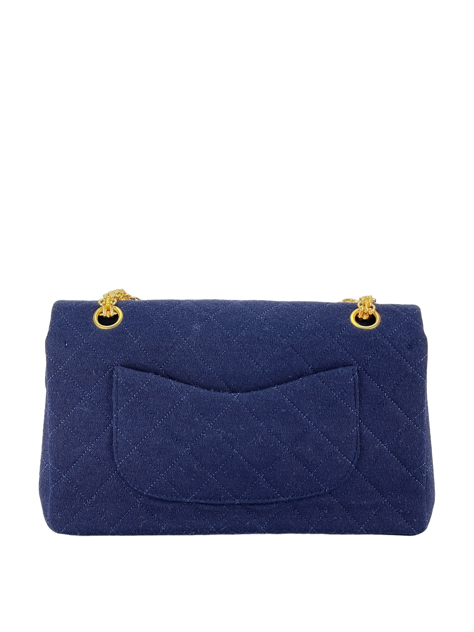 CHANEL - Blue Timeless Crossbody Wool Bag