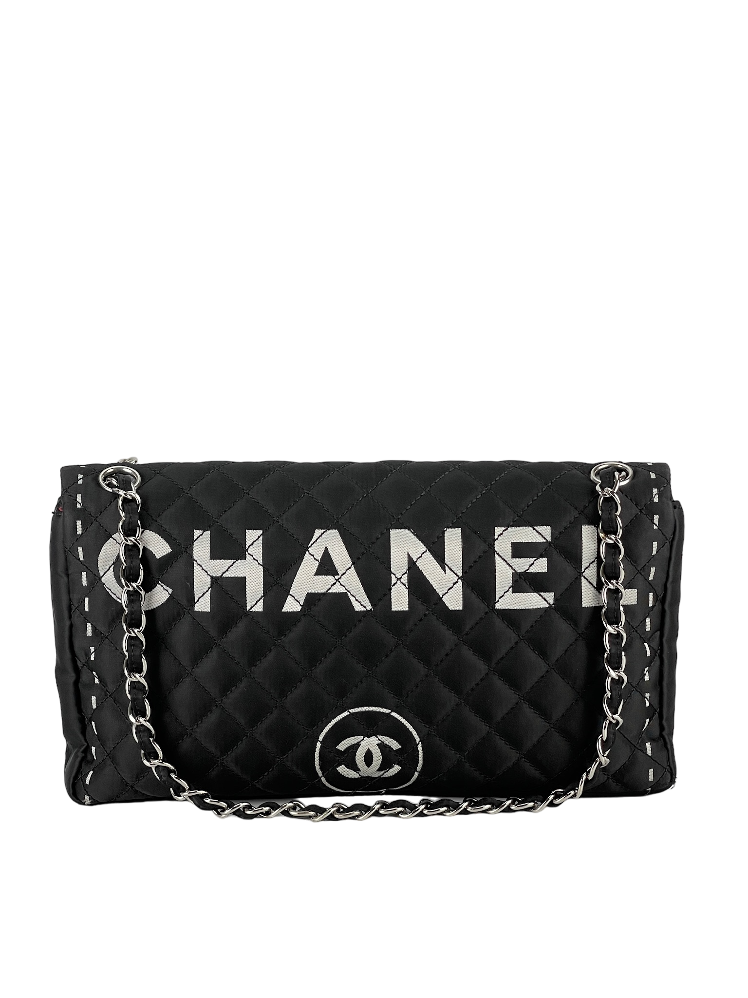 CHANEL - Rhombus Nylon Chain Shoulder Bag