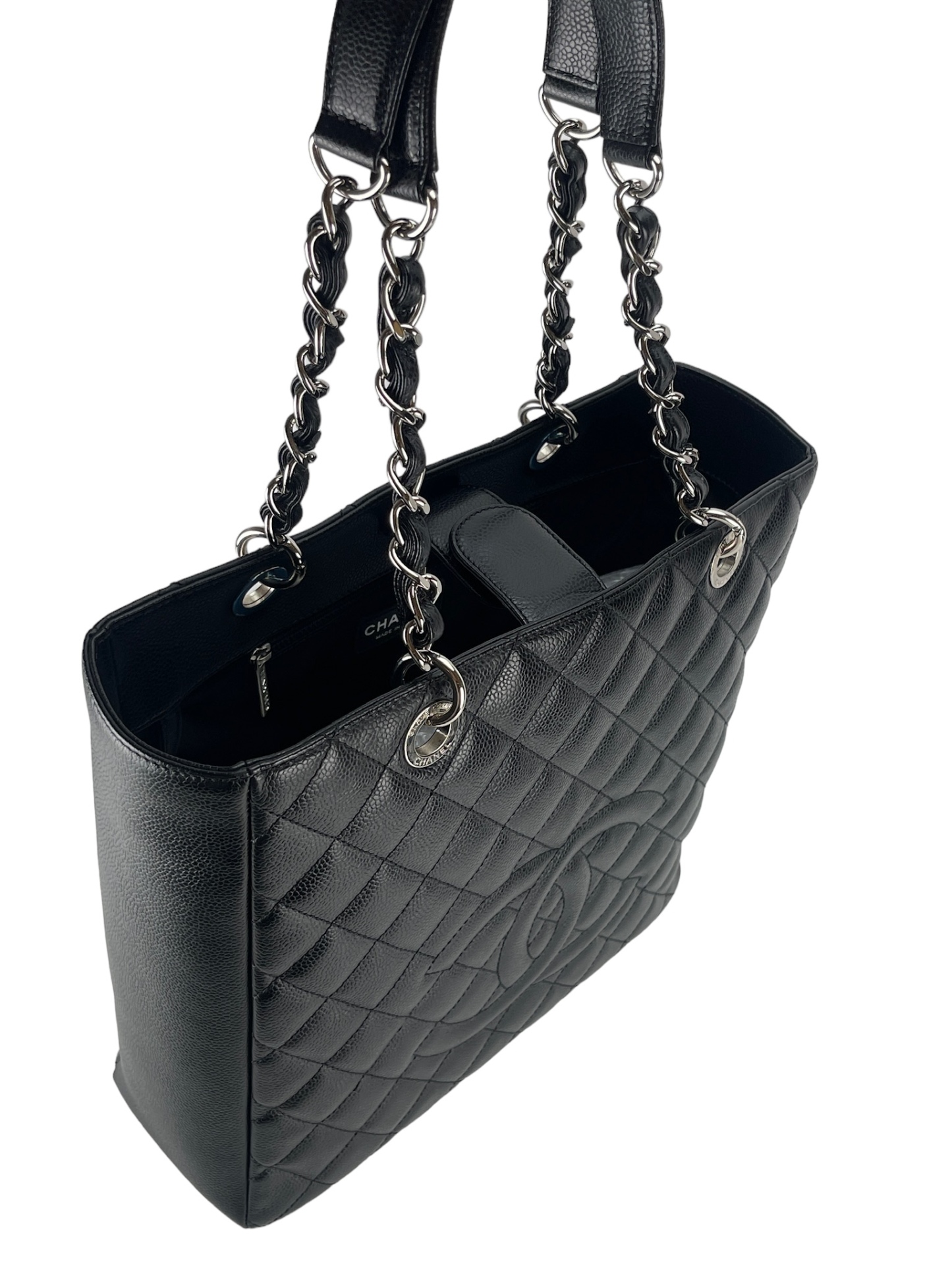 CHANEL - Black Caviar PST Shoulder Bag