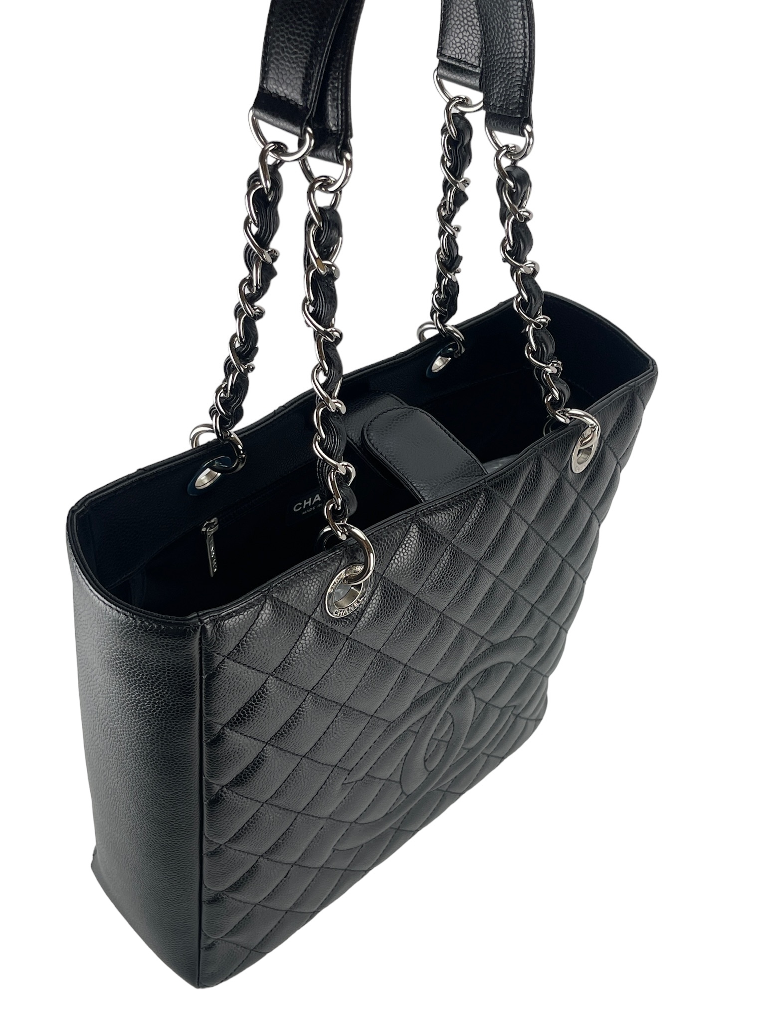 CHANEL - Black Caviar PST Shoulder Bag