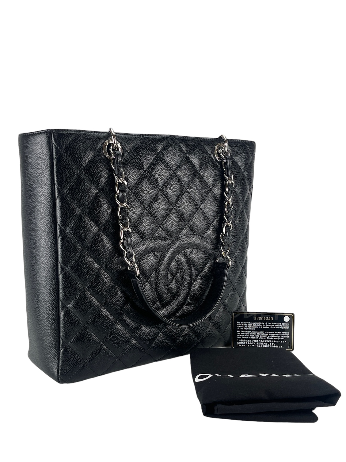 CHANEL - Black Caviar PST Shoulder Bag