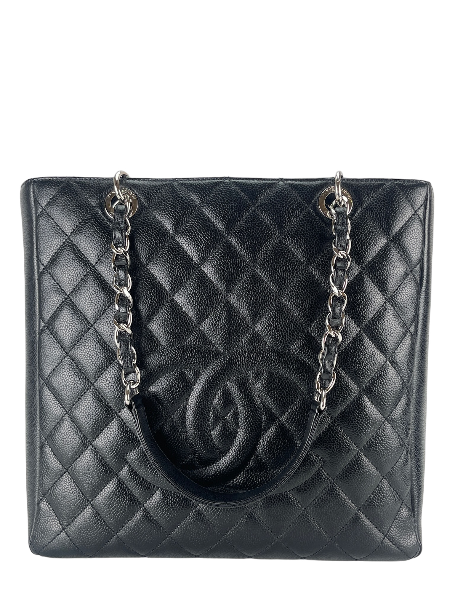 CHANEL -  Black Caviar PST Shoulder Bag
