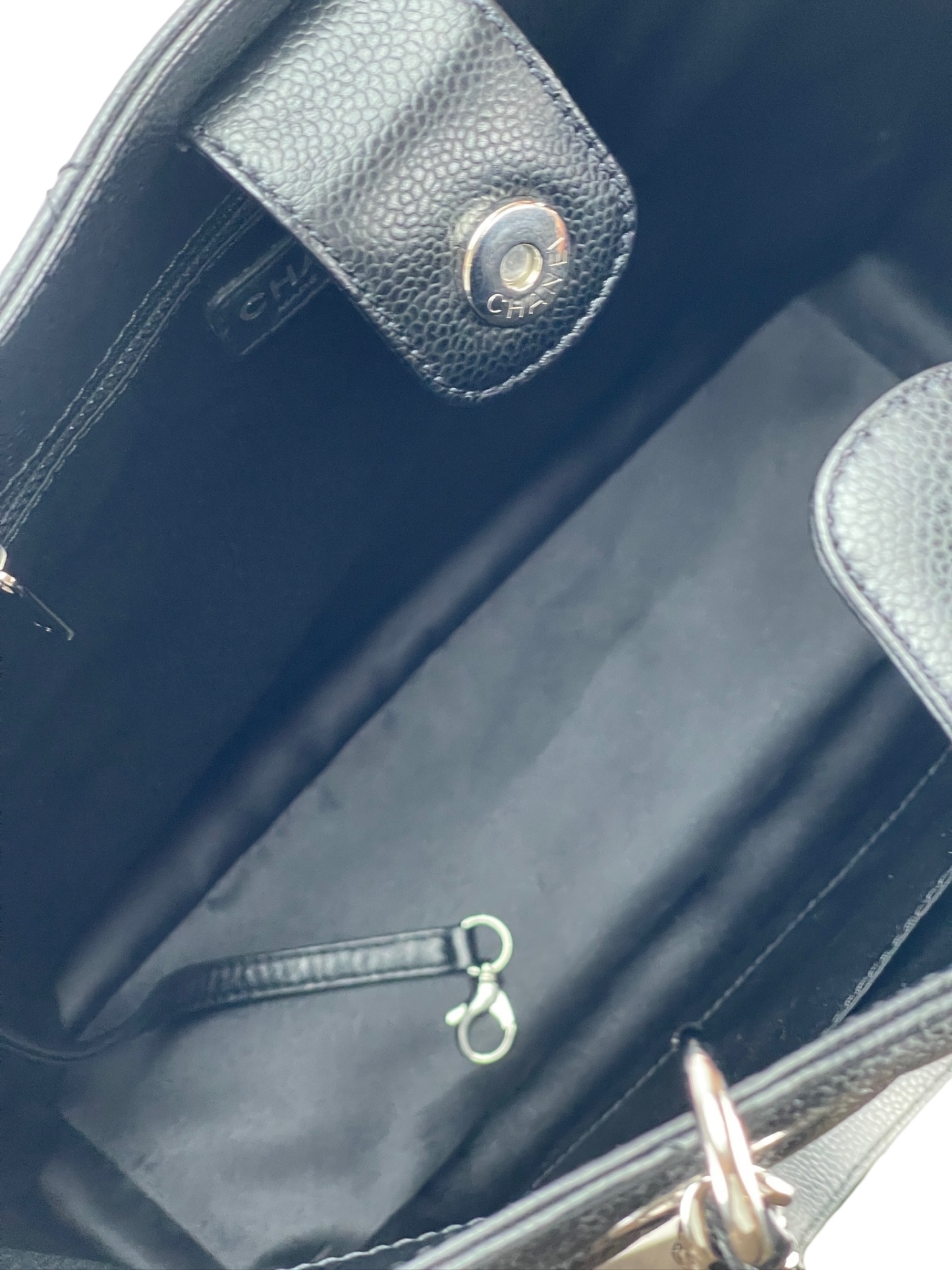 CHANEL - Black Caviar PST Shoulder Bag