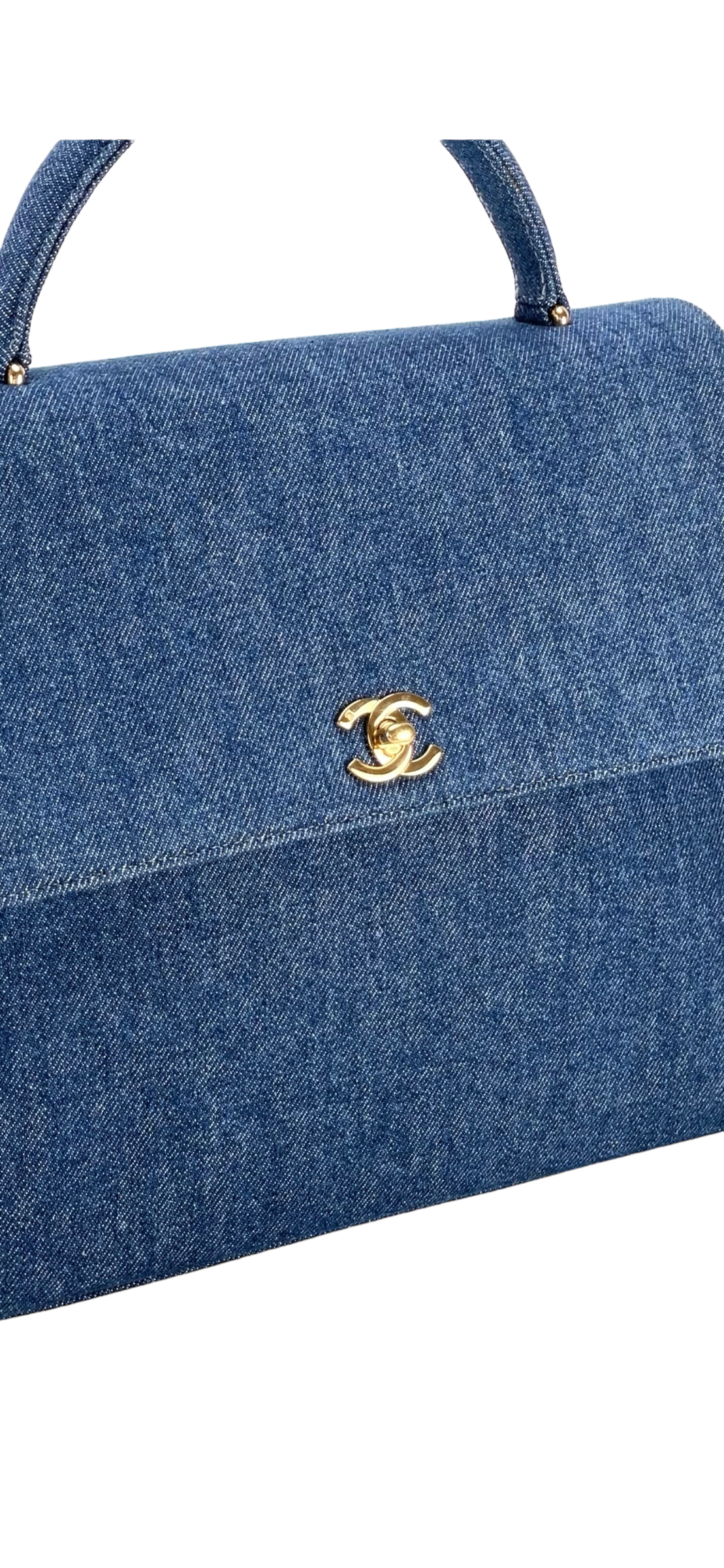 CHANEL - Denim Handle Kelly 30 Bag