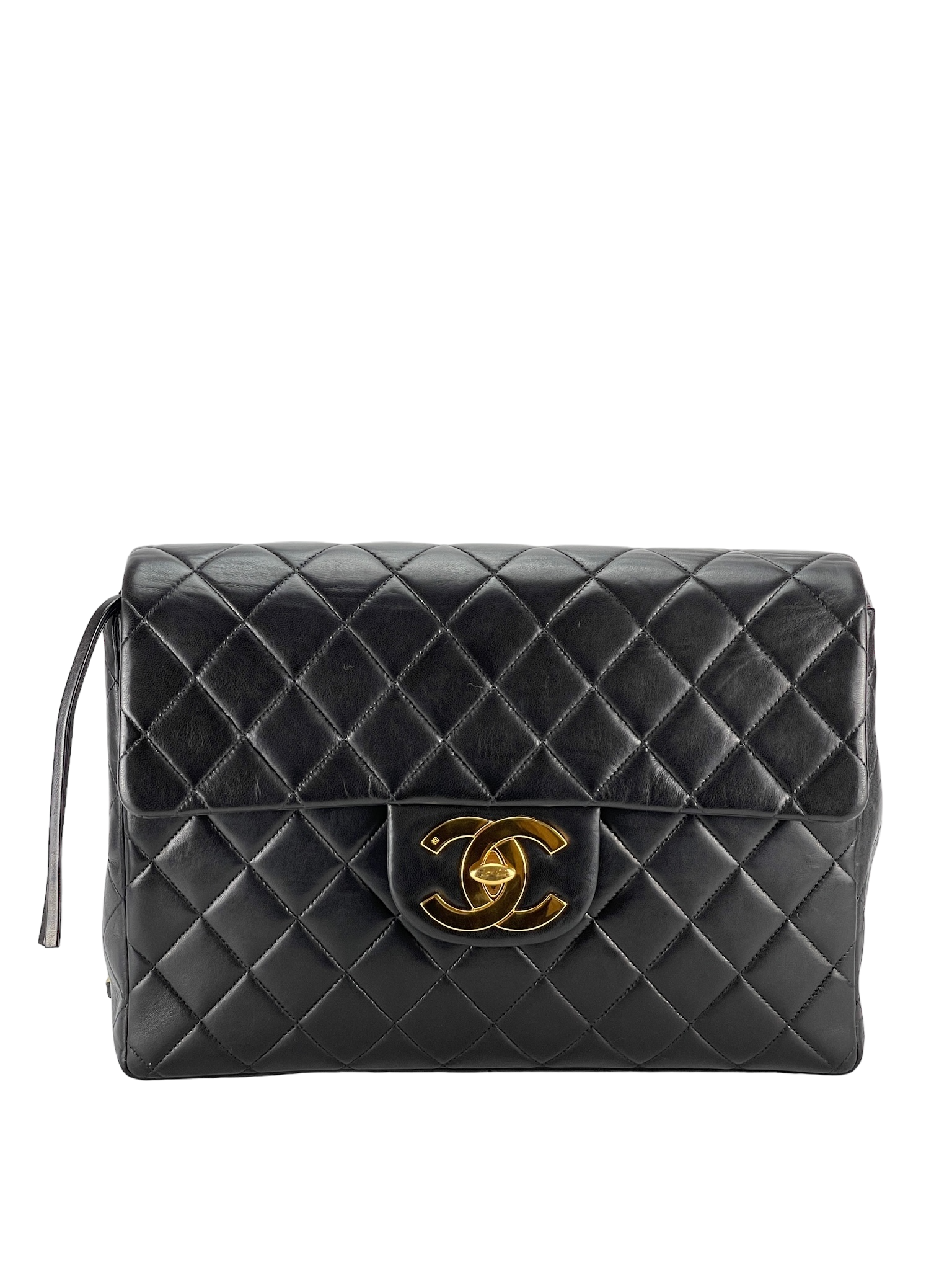 CHANEL - Lambskin Maxi Jumbo Flap Backpack