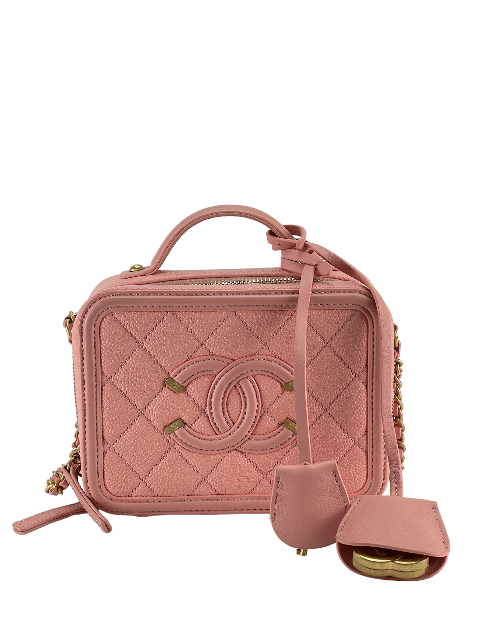 CHANEL - Cavair Vanity Case 2way Shoulder Bag