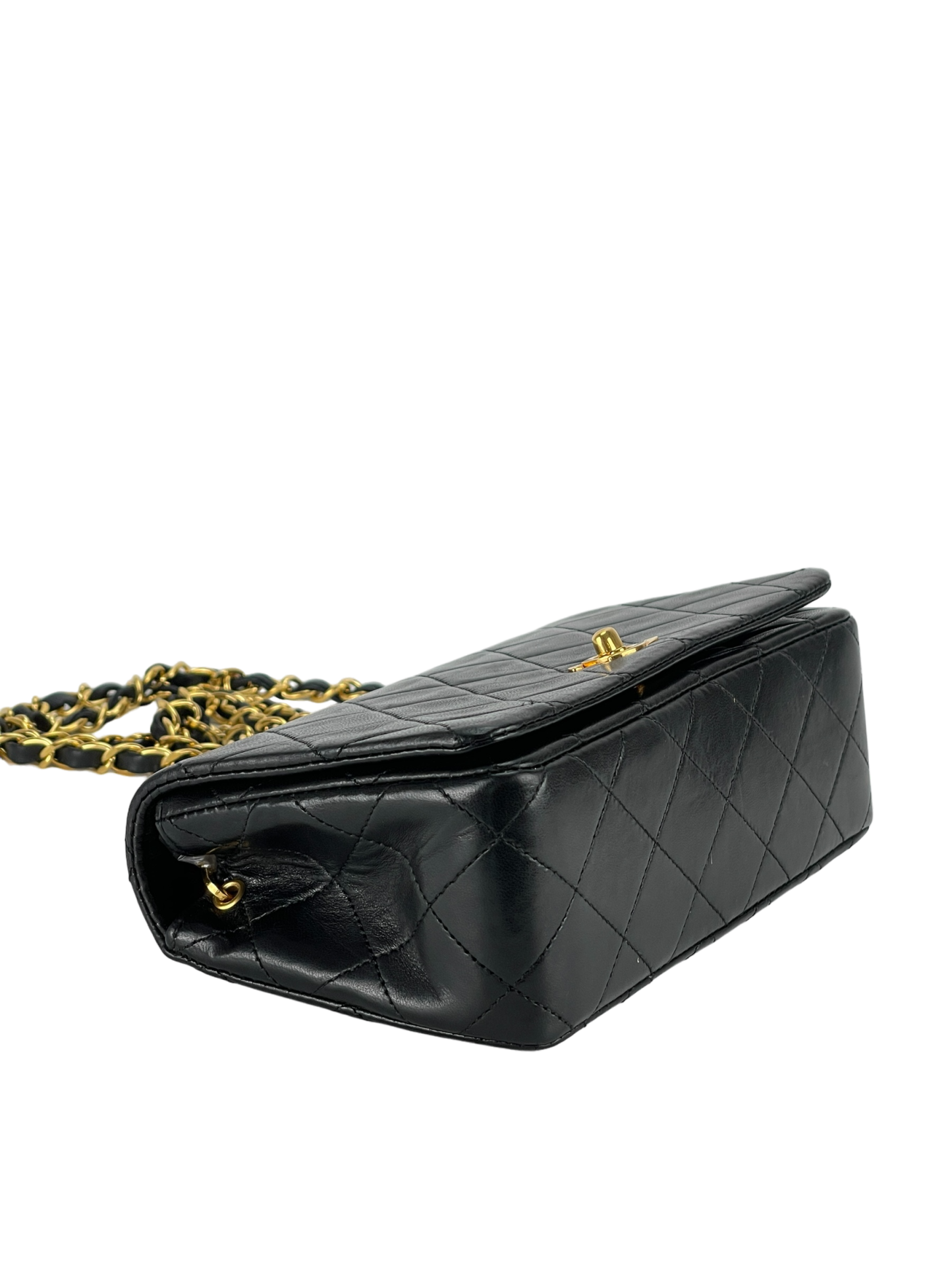 CHANEL - Lambskin Turnlock Full Flap Bag