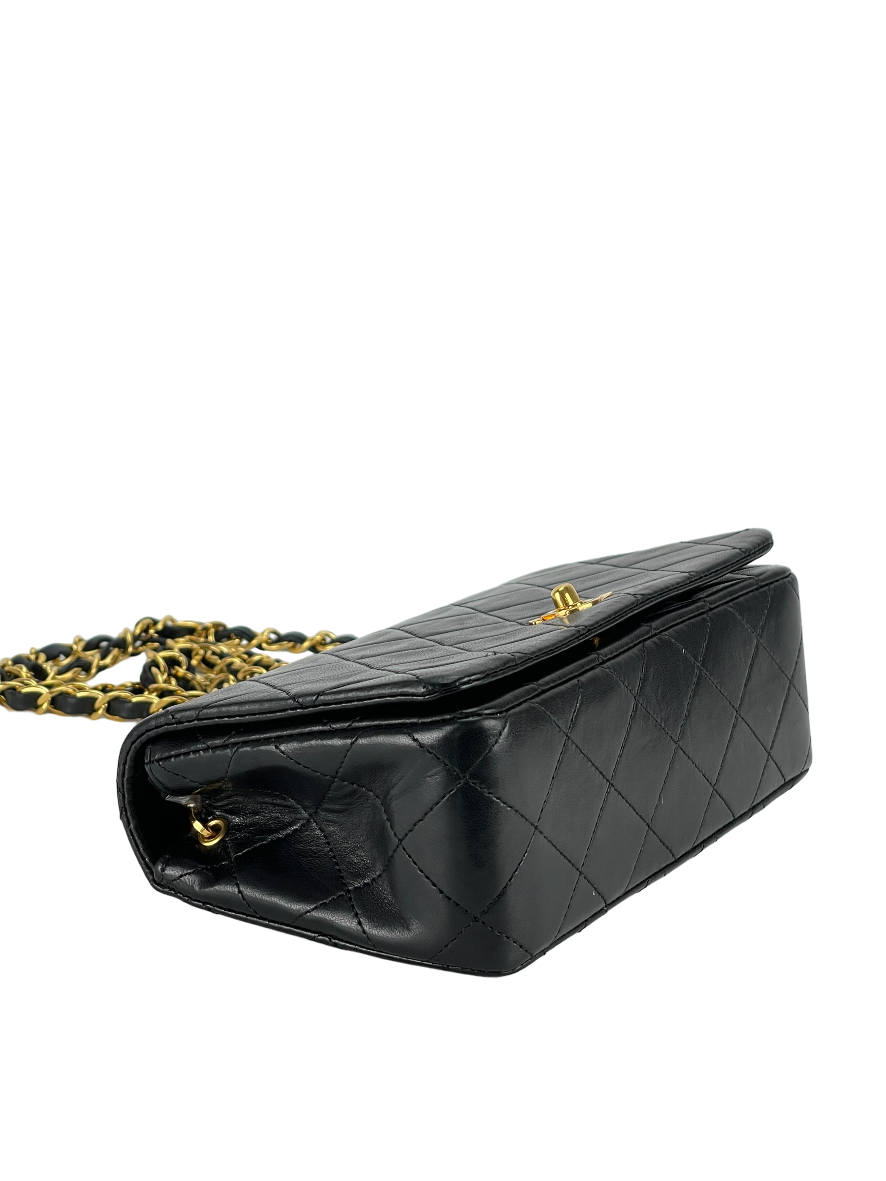 CHANEL - Lambskin Turnlock Full Flap Bag
