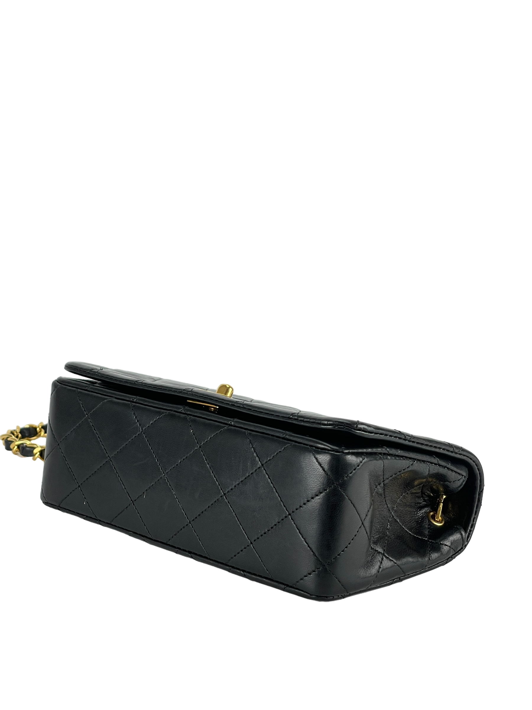 CHANEL - Lambskin Turnlock Full Flap Bag