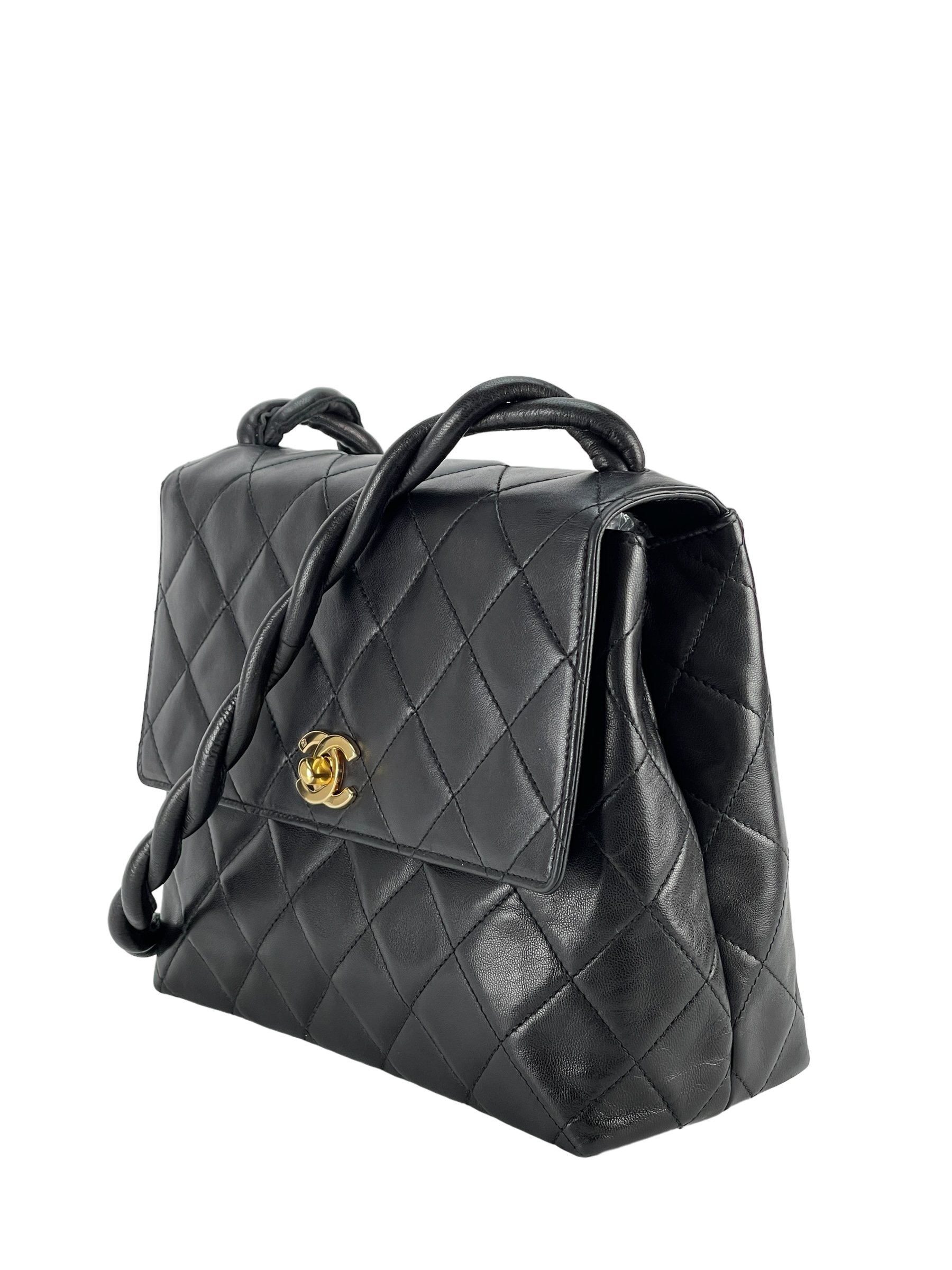 CHANEL - Lambskin Turnlock Crossbody Bag