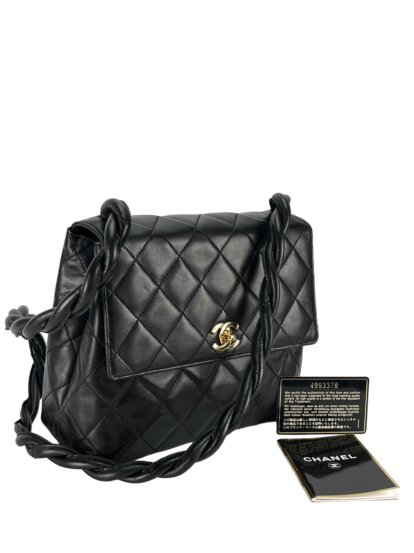 CHANEL - Lambskin Turnlock Crossbody Bag