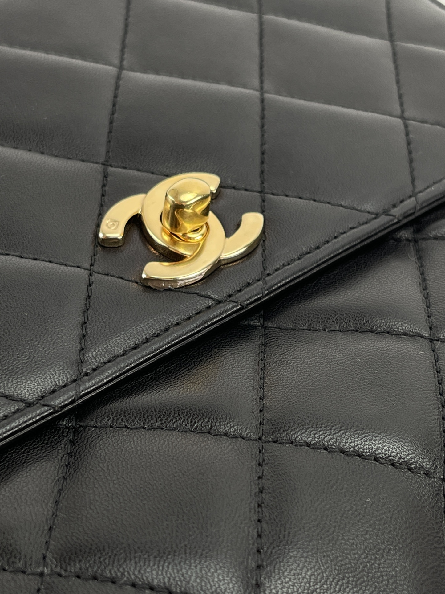 CHANEL - Lambskin Turnlock Crossbody Bag
