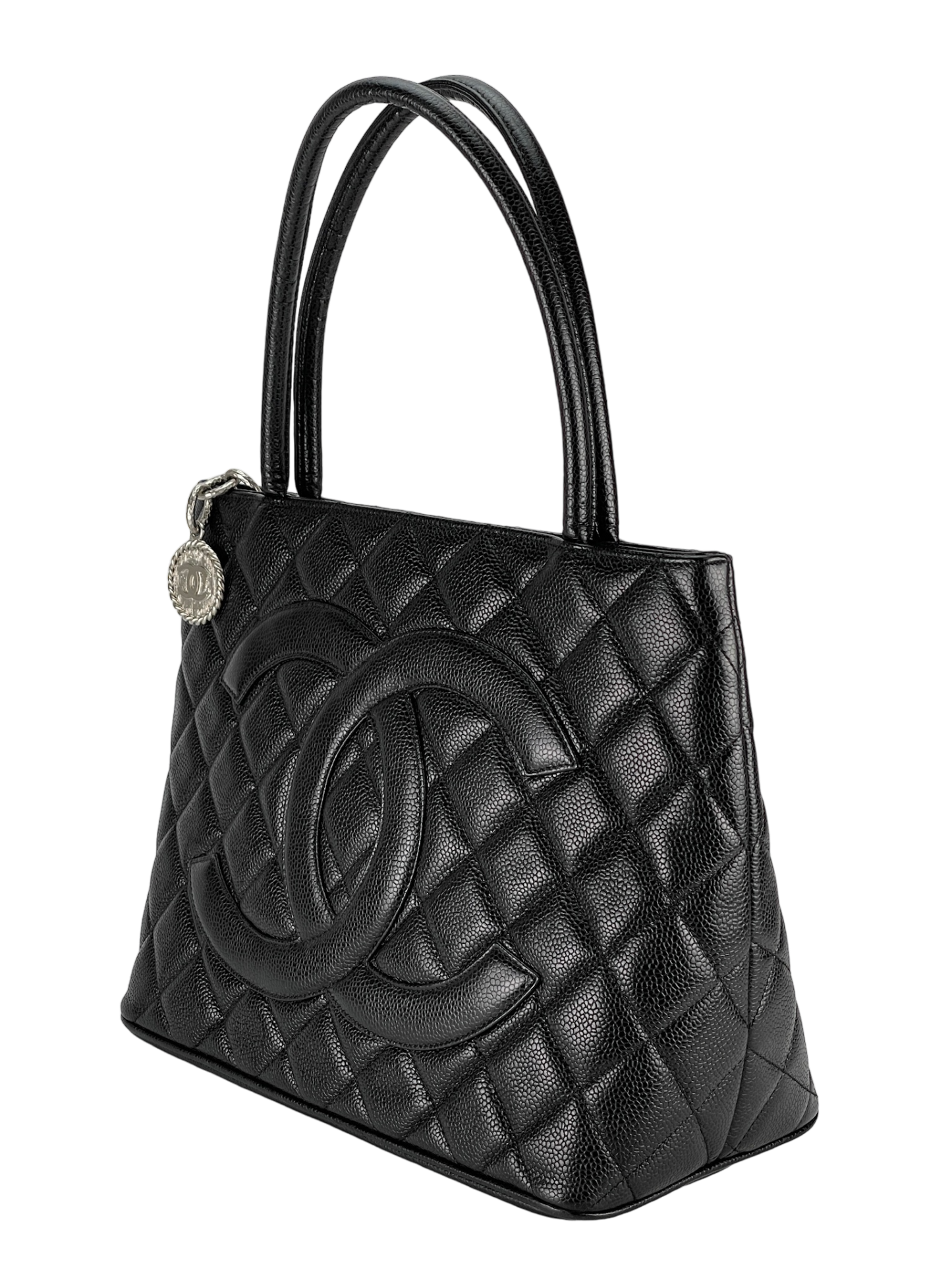 CHANEL - Black Caviar Petite PST Tote Bag