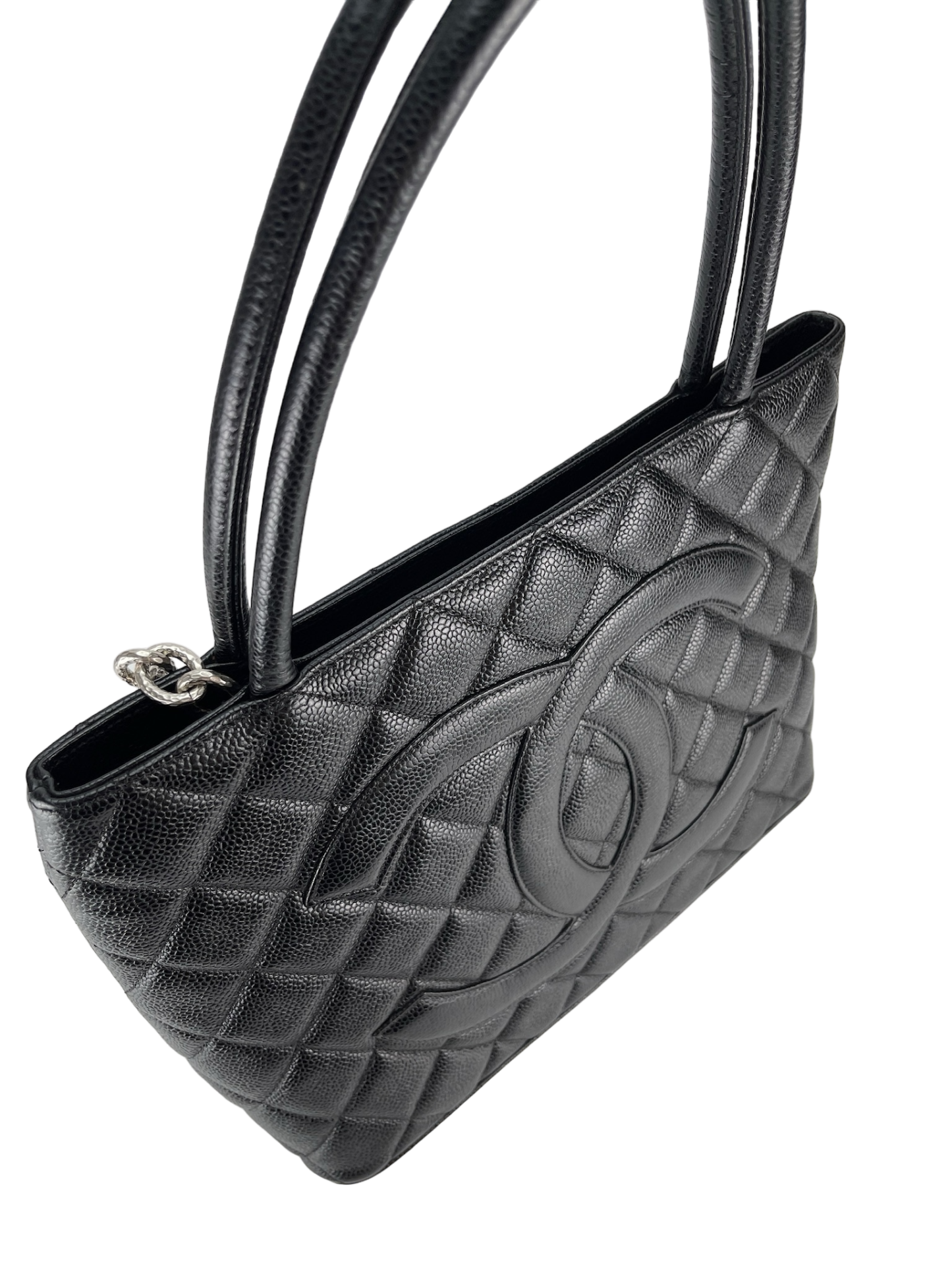 CHANEL - Black Caviar Petite PST Tote Bag