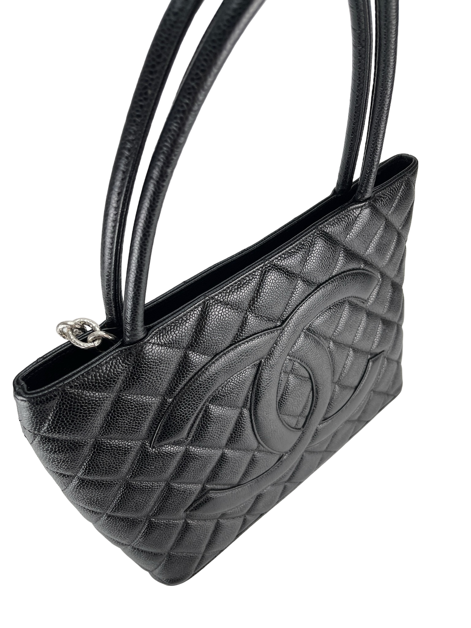 CHANEL - Black Caviar Petite PST Tote Bag