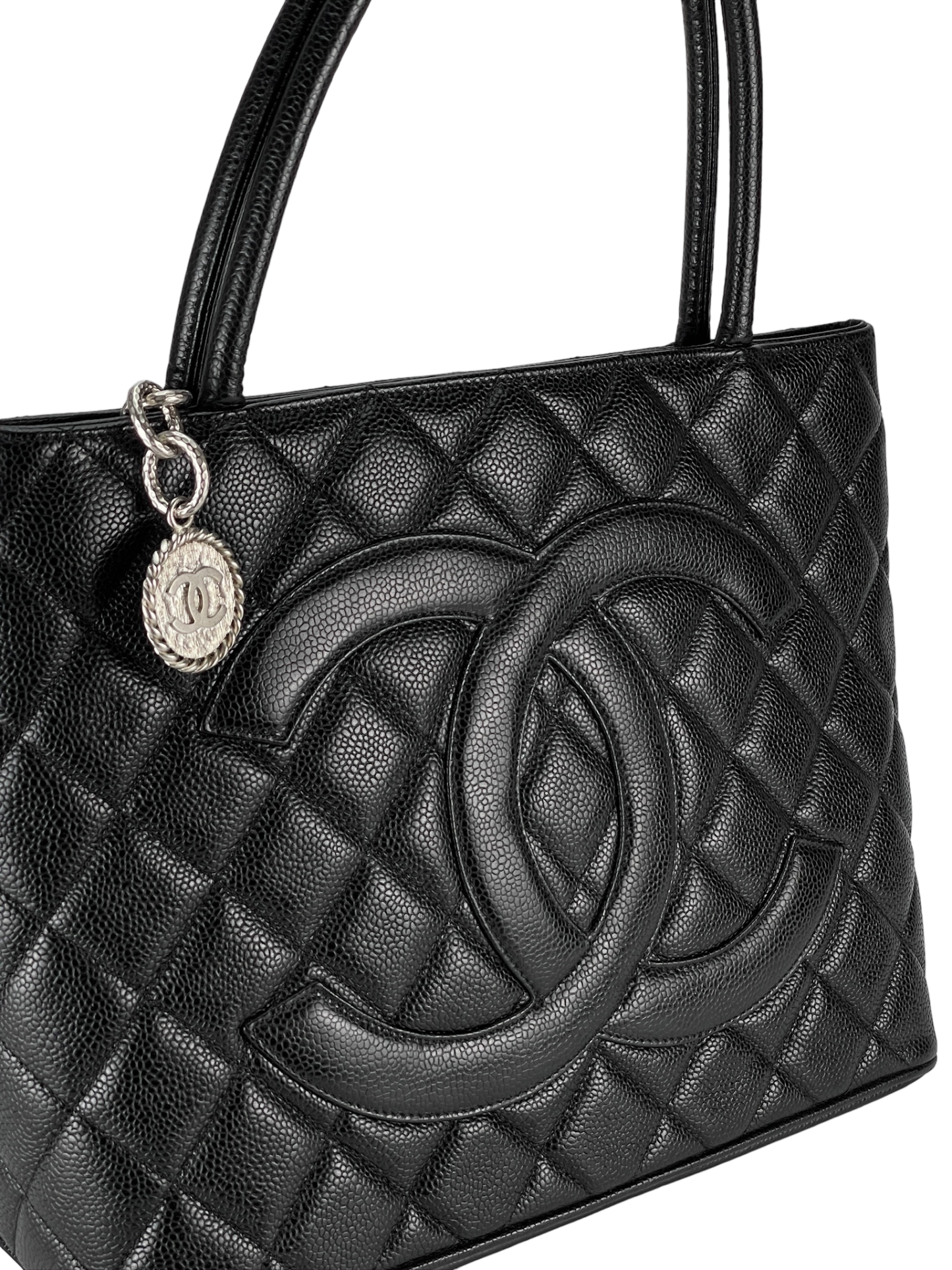 CHANEL - Black Caviar Petite PST Tote Bag