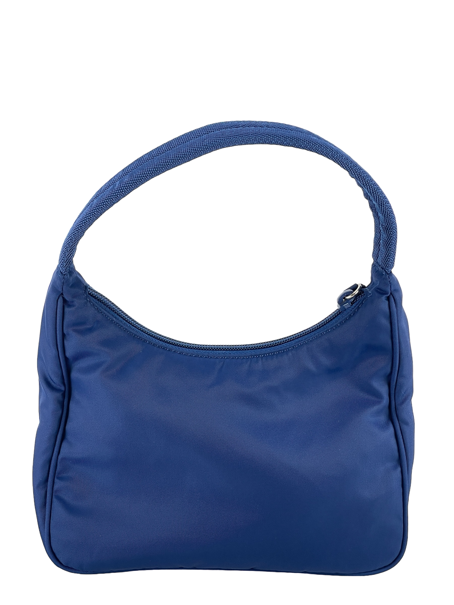 PRADA - Blue Nylon Hand Bag