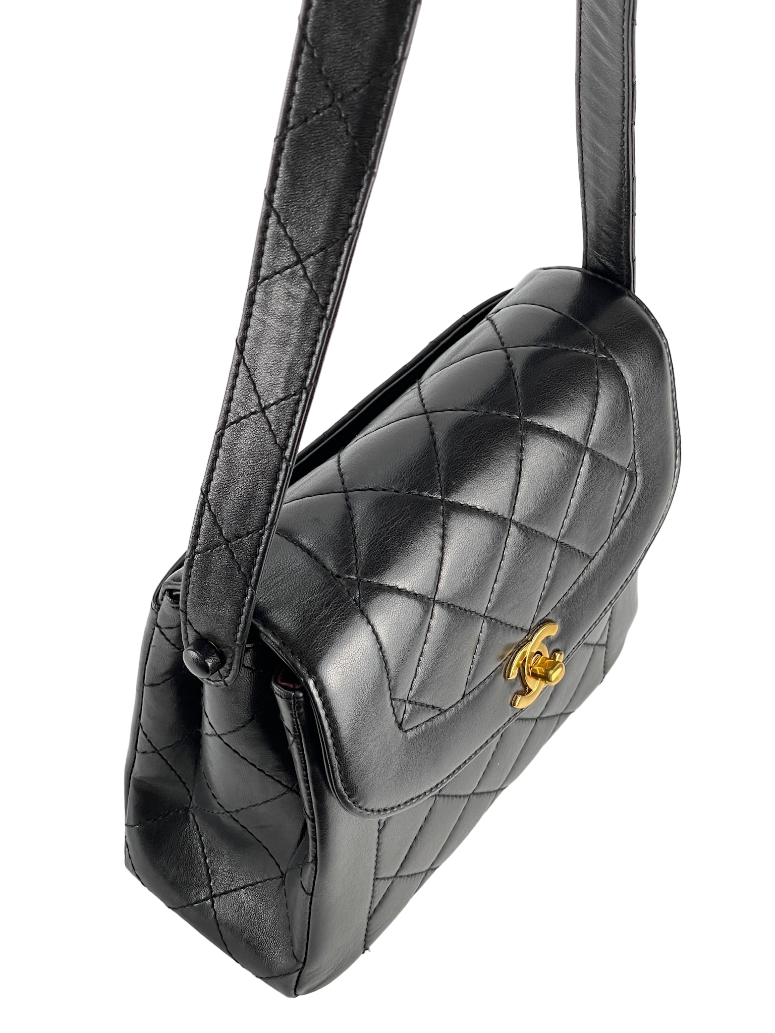 CHANEL - Diana Lambskin Shoulder Bag