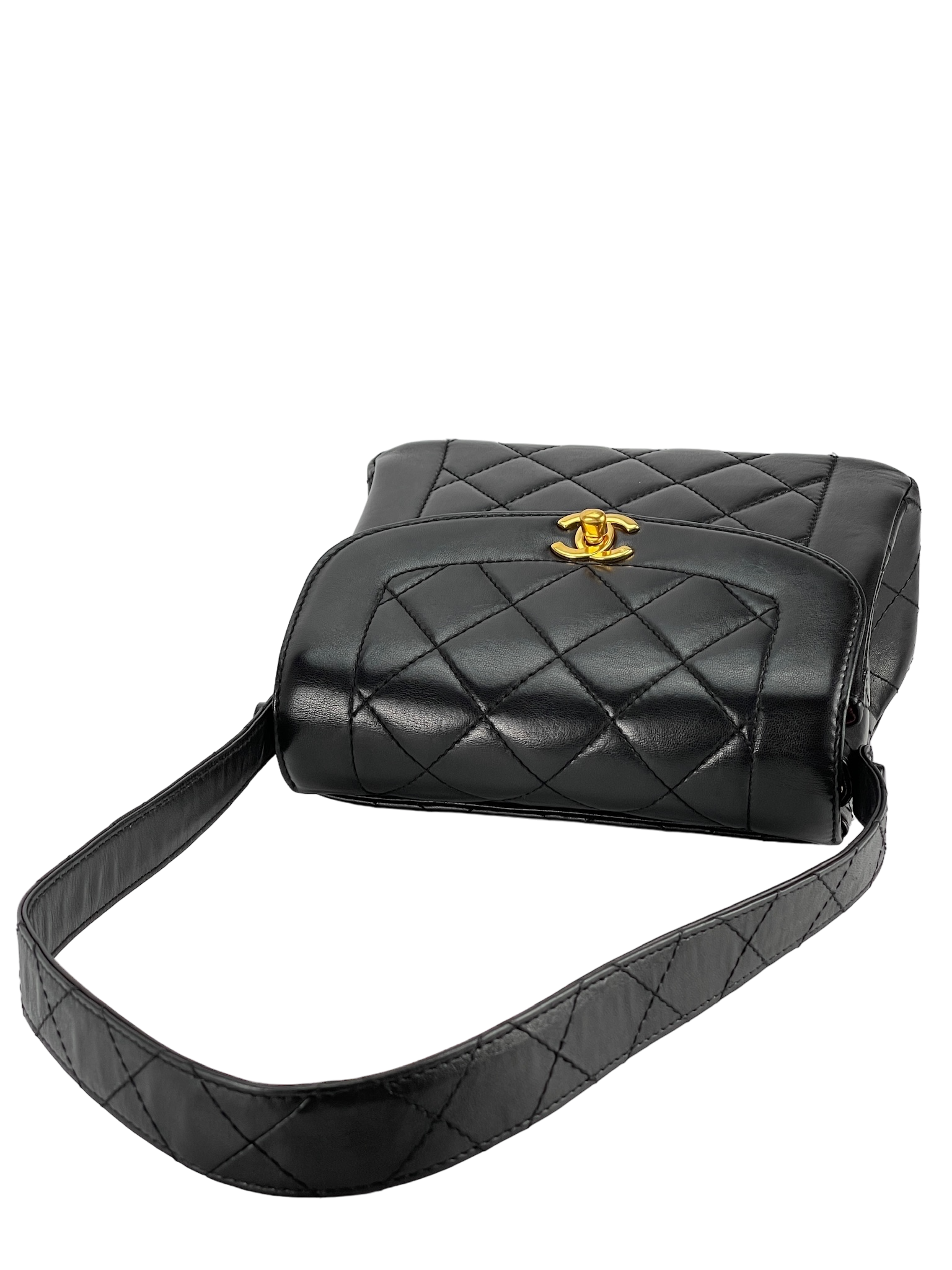 CHANEL - Diana Lambskin Shoulder Bag