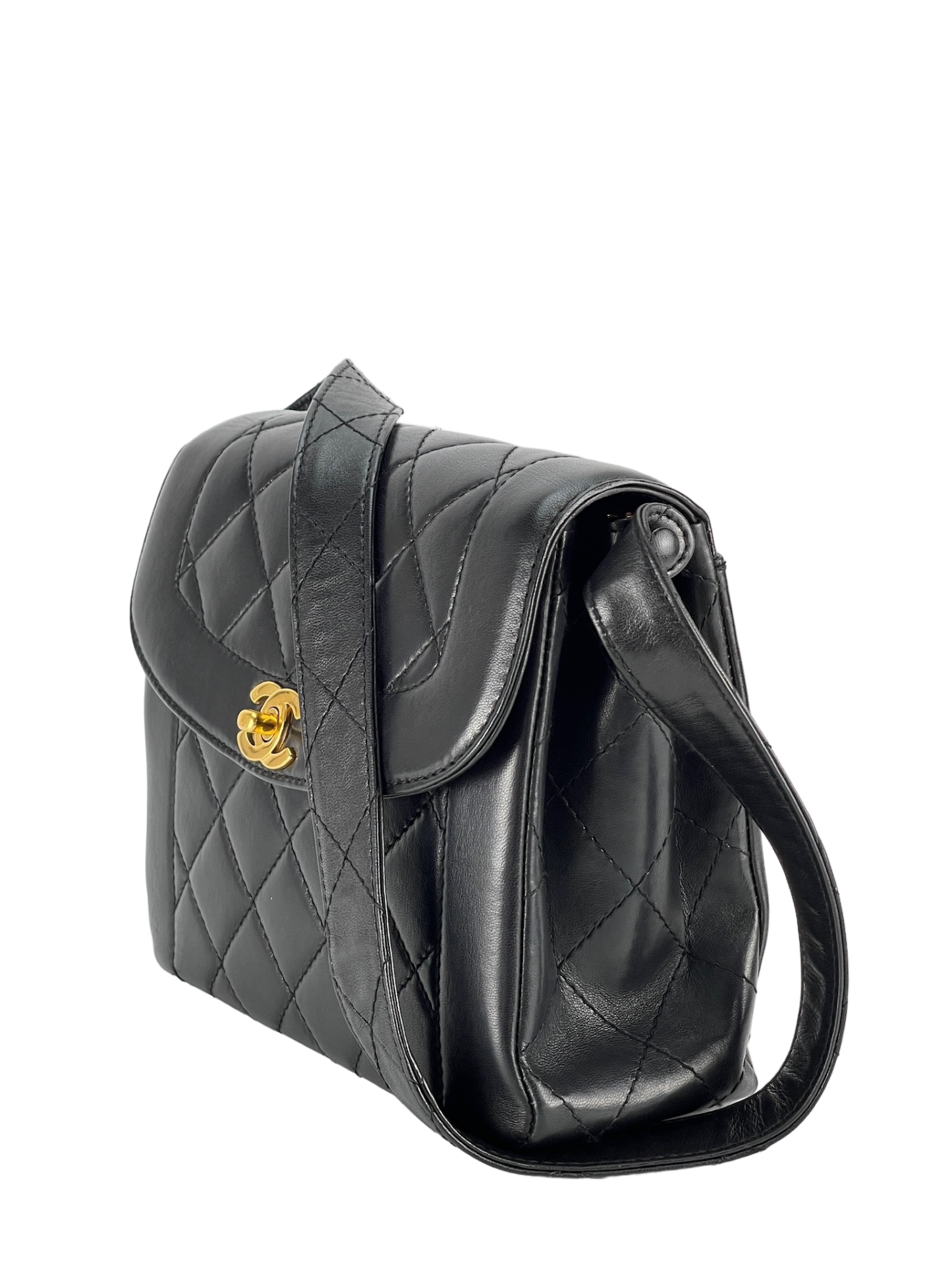 CHANEL - Diana Lambskin Shoulder Bag