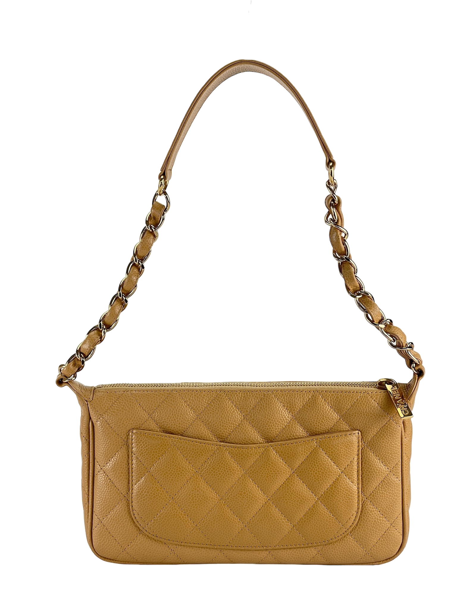 CHANEL - Half Moon Beige Shoulder Bag