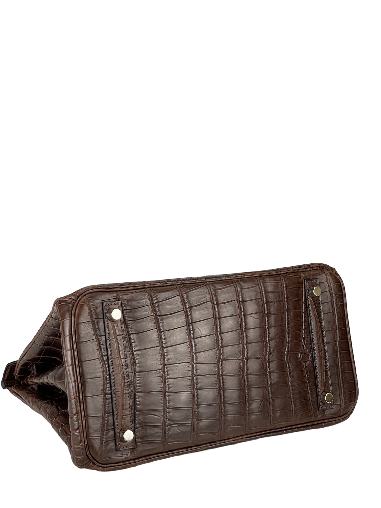 HERMES - Chocolate Crocodie Birkin30 Bag