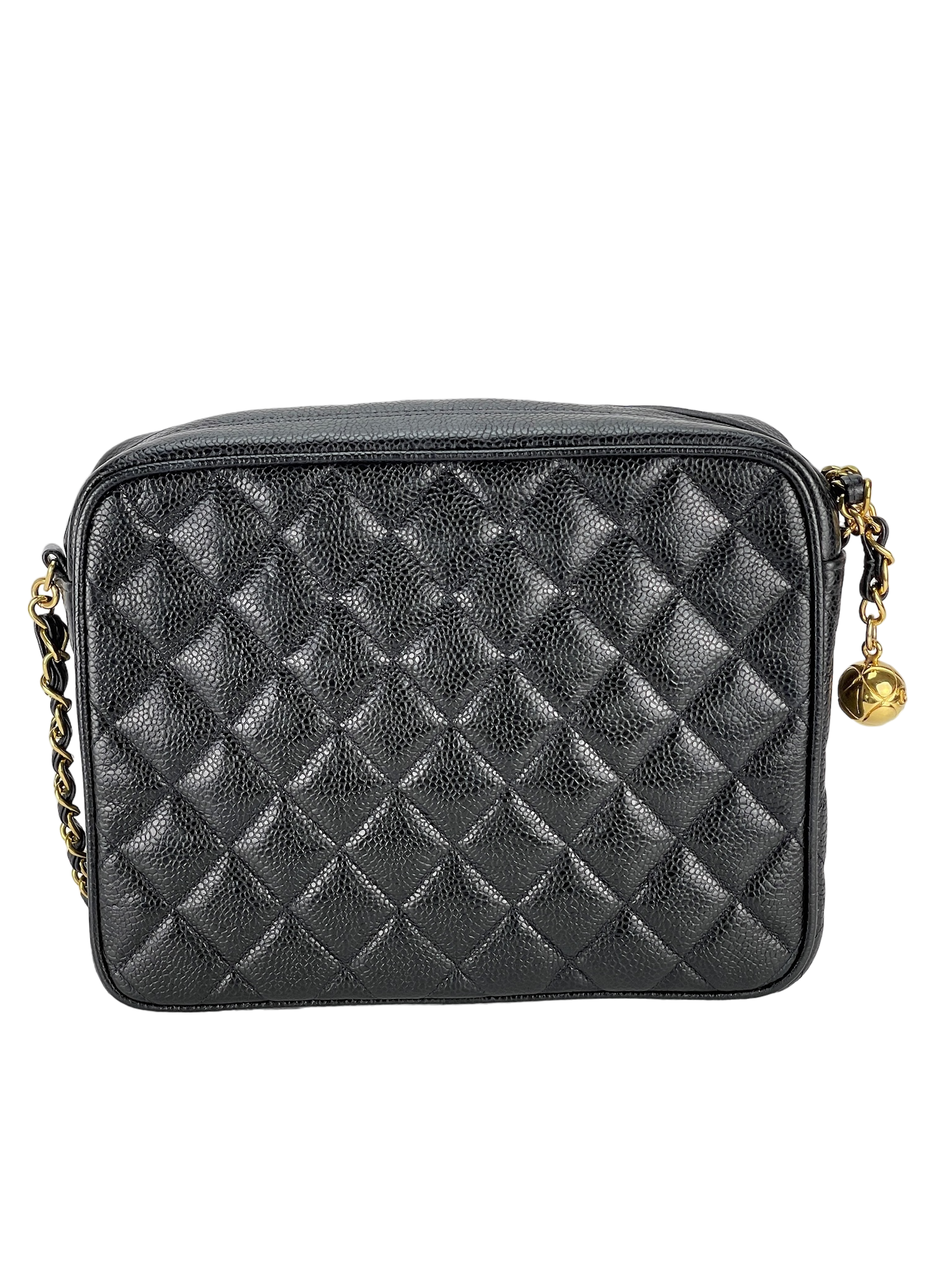 CHANEL -  Black CC Camera Shoulder Bag