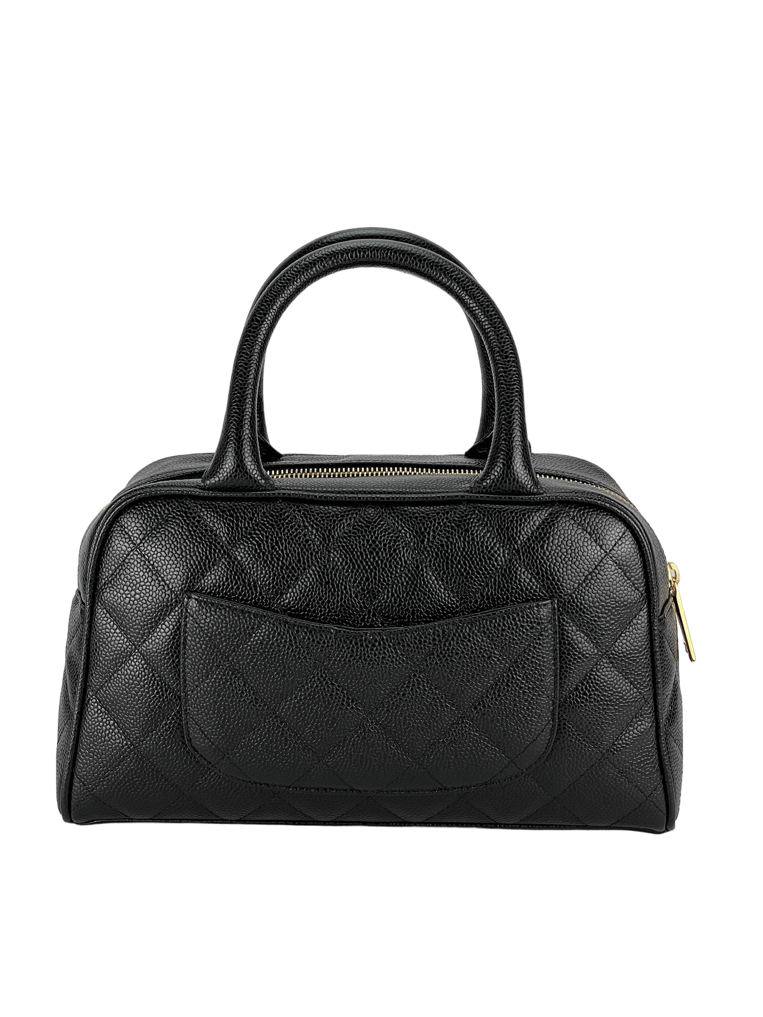 CHANEL - Black Caviar Bowling Hand Bag
