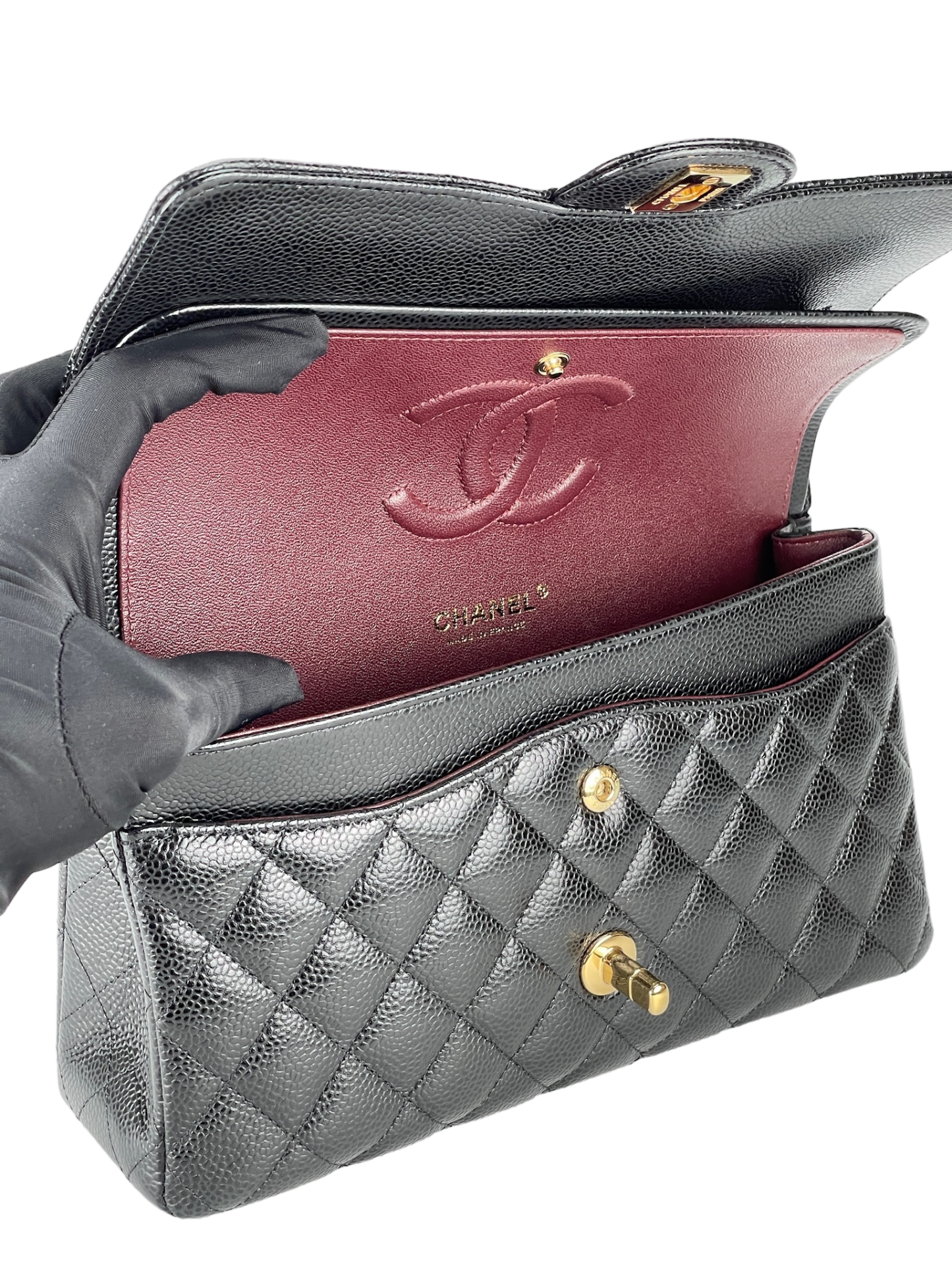CHANEL - Quilted Cavair CF25 Shoulder Bag