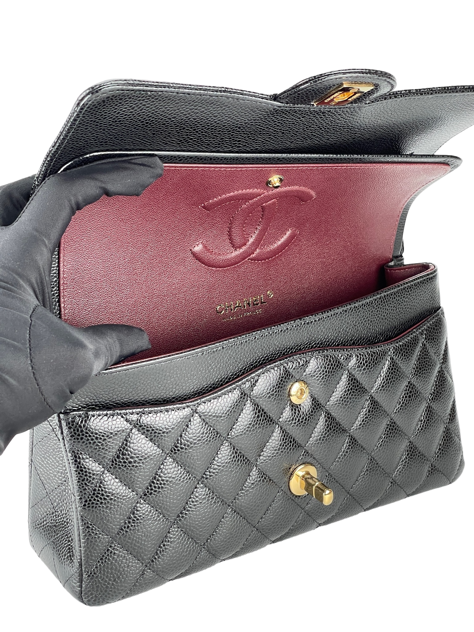 CHANEL - Quilted Cavair CF25 Shoulder Bag