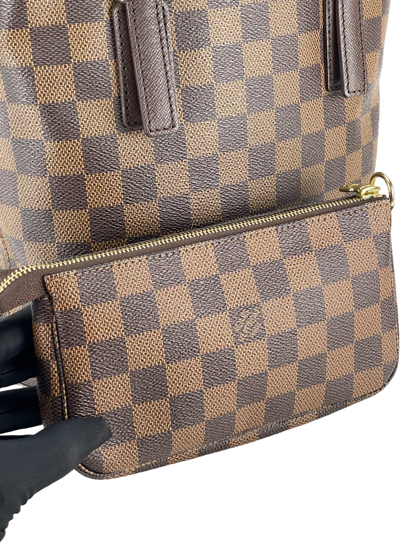 LOUIS VUITTON - Damier Petit Bucket PM Tote Bag