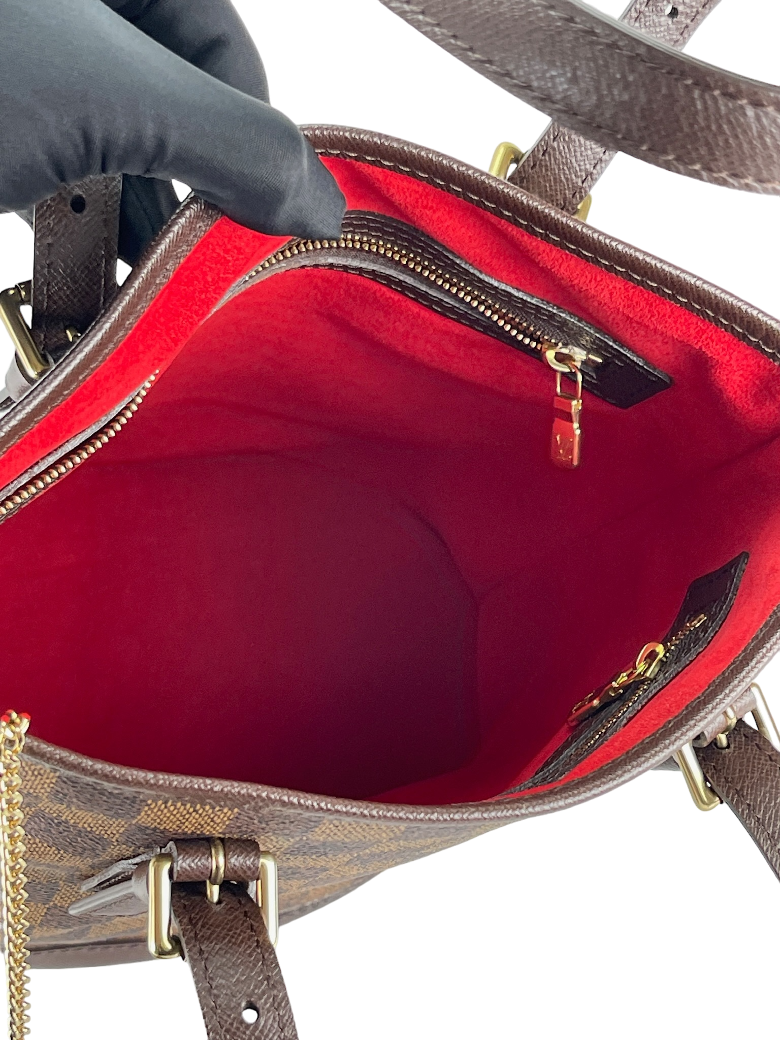 LOUIS VUITTON - Damier Petit Bucket PM Tote Bag