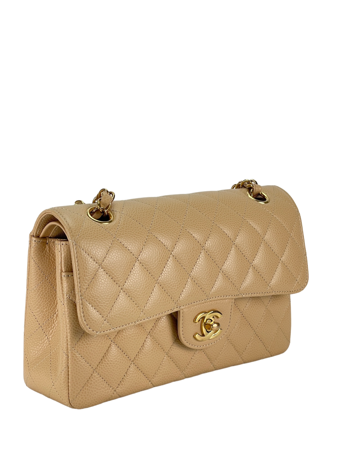 CHANEL - Beige Caviar Skin CF23 Shoulder Bag