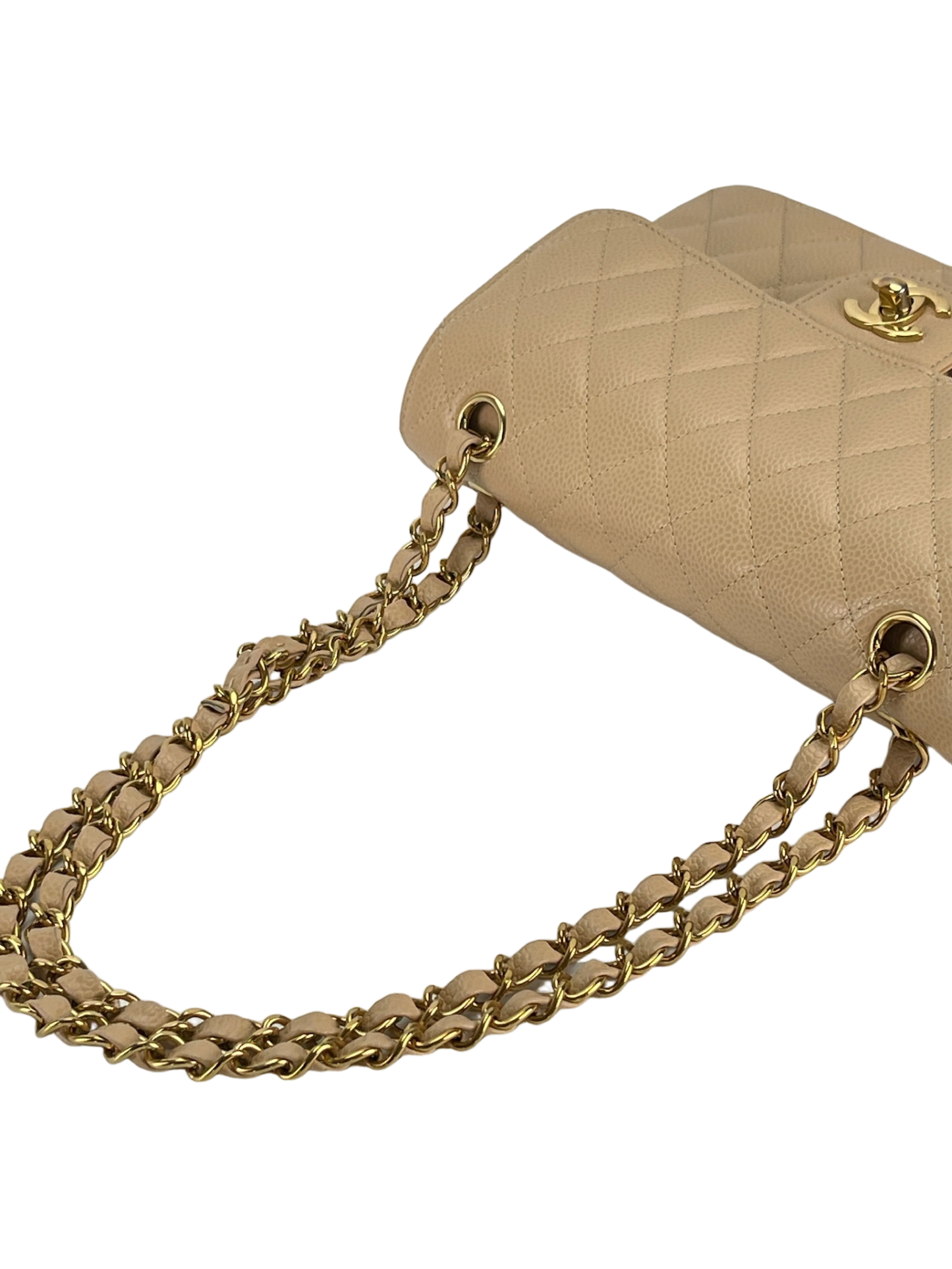 CHANEL - Beige Caviar Skin CF23 Shoulder Bag