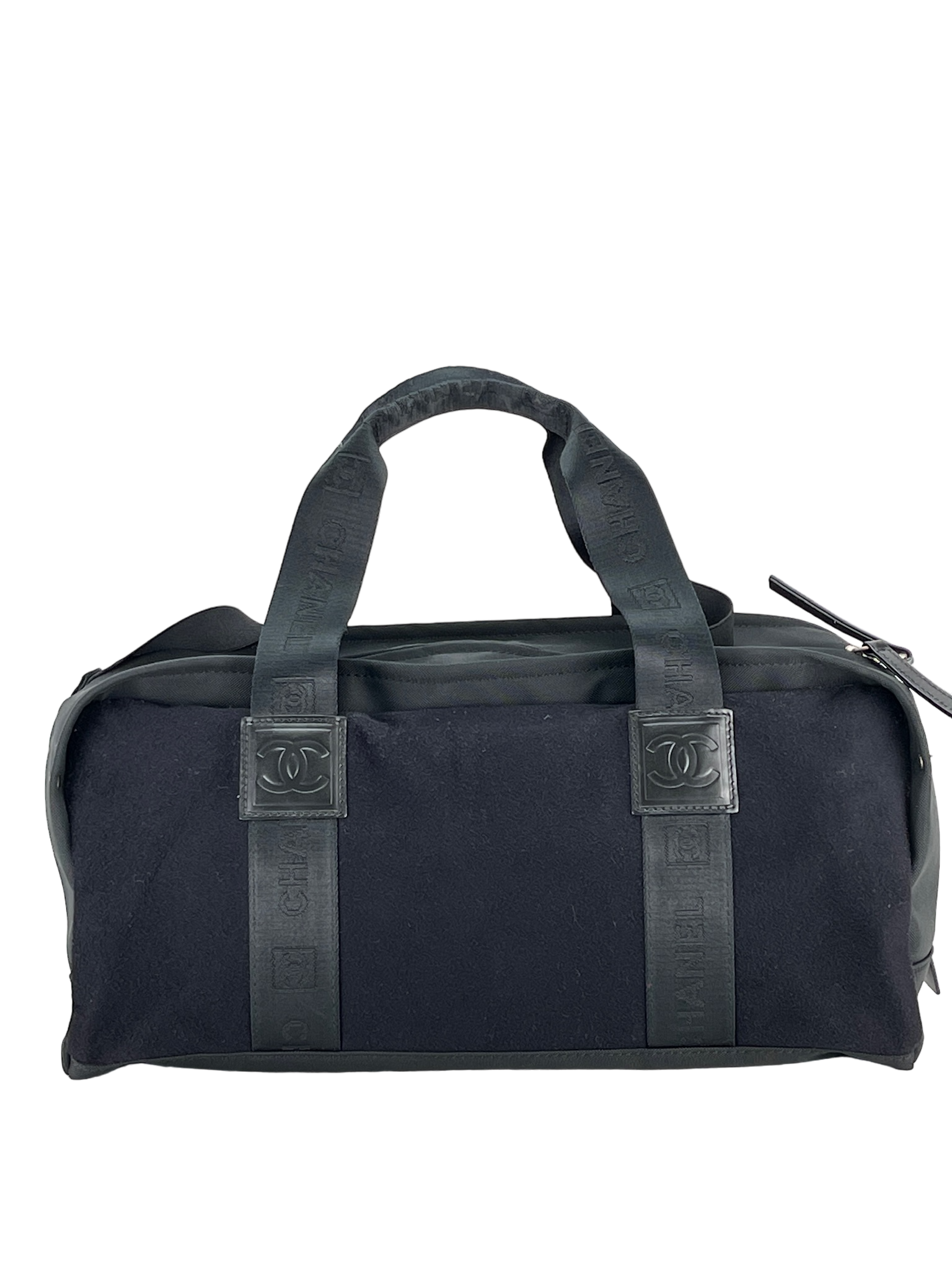 CHANEL - Felt Nylon Sport Line Gym Handbag