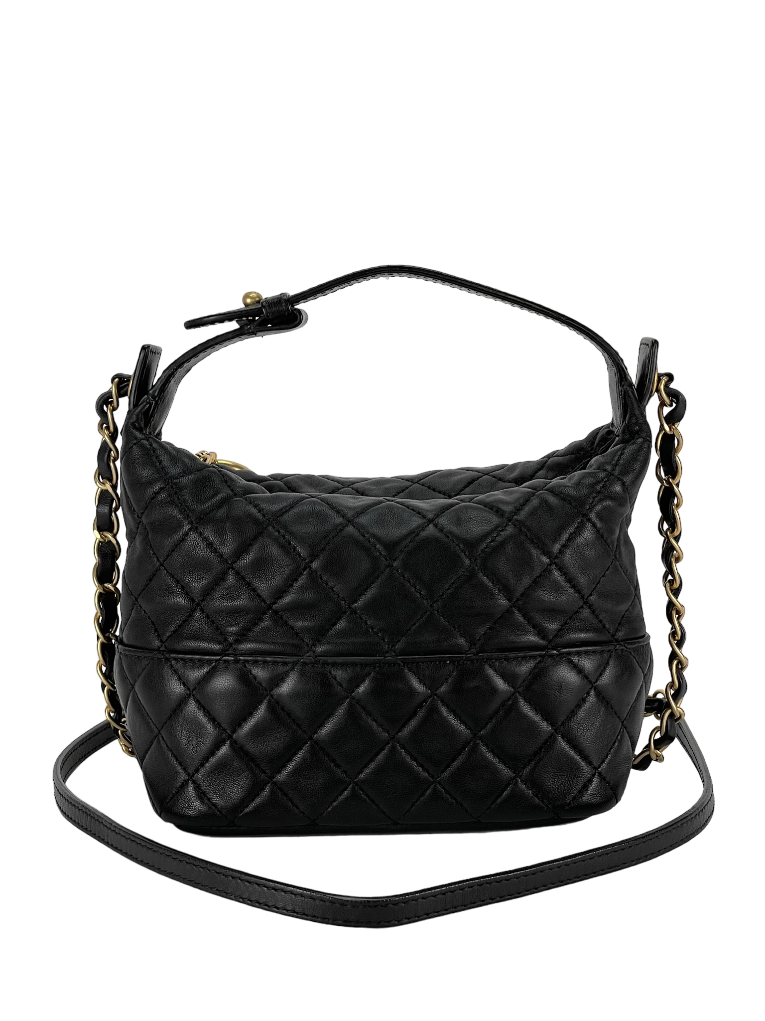 CHANEL - Black Quilted lambskin Authentic Bag