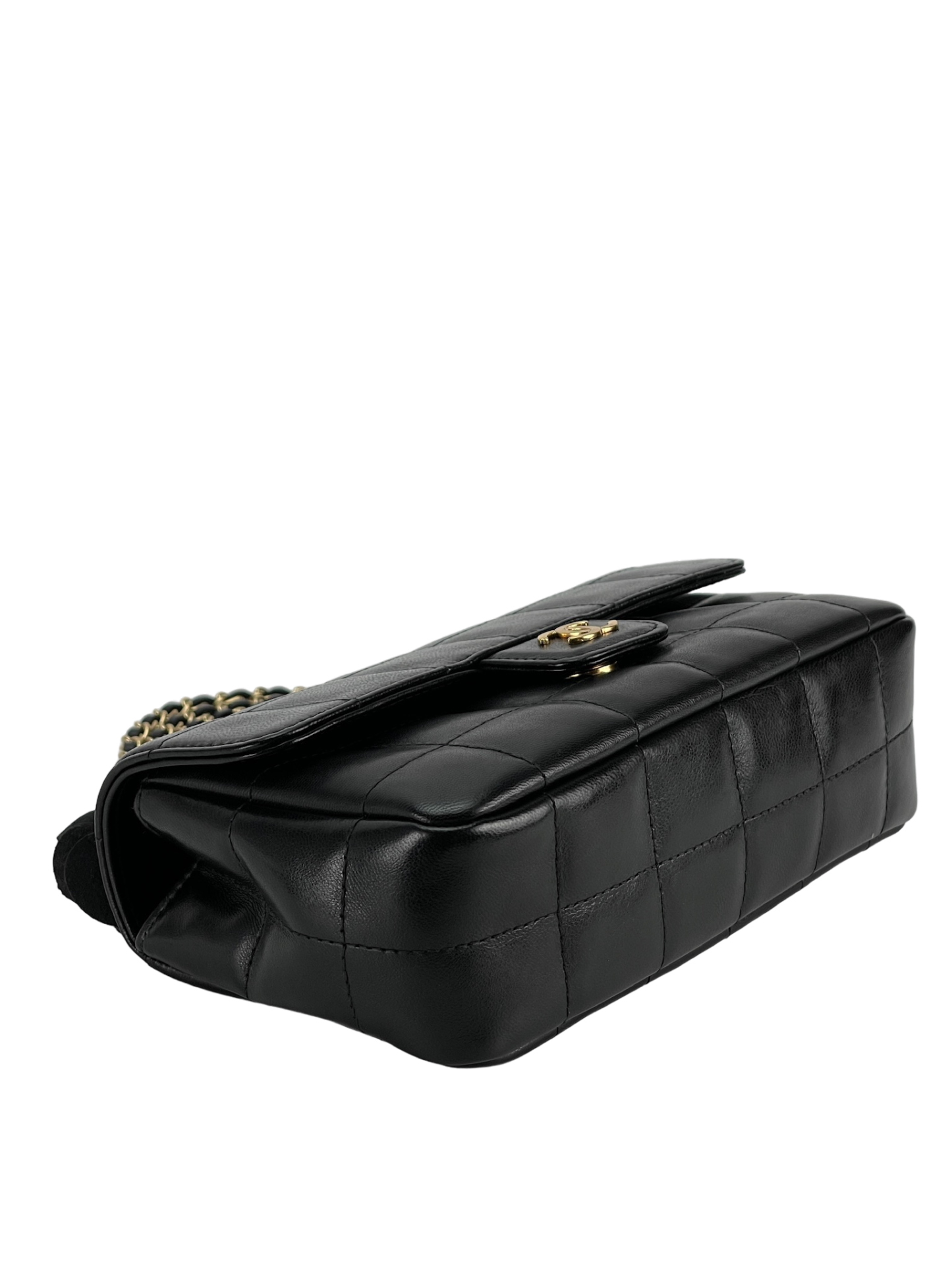 CHANEL - Camellia Choco bar chain shoulder Bag