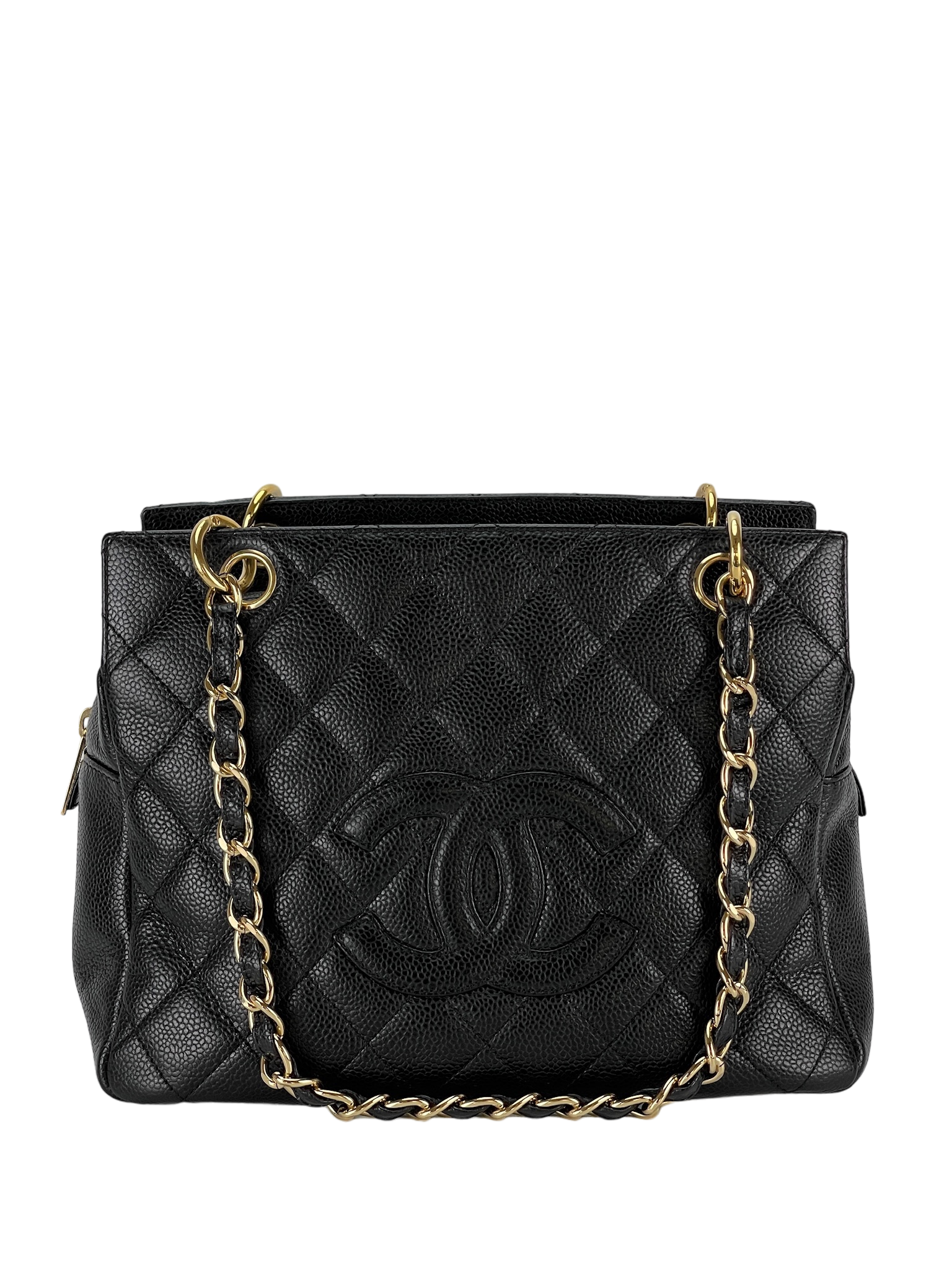 CHANEL - Black Caviar Petite  PST Tote Bag