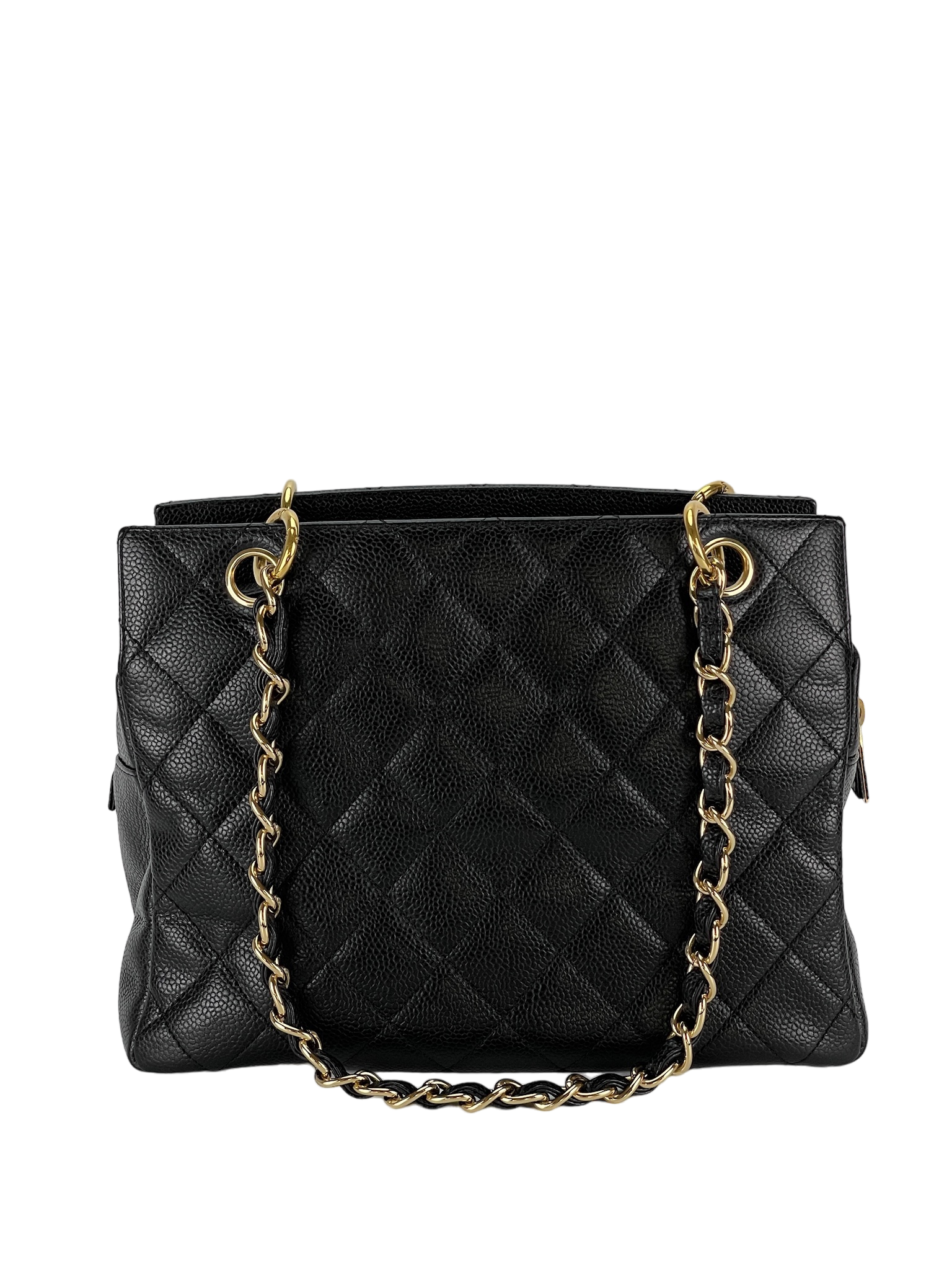CHANEL - Black Caviar Petite  PST Tote Bag