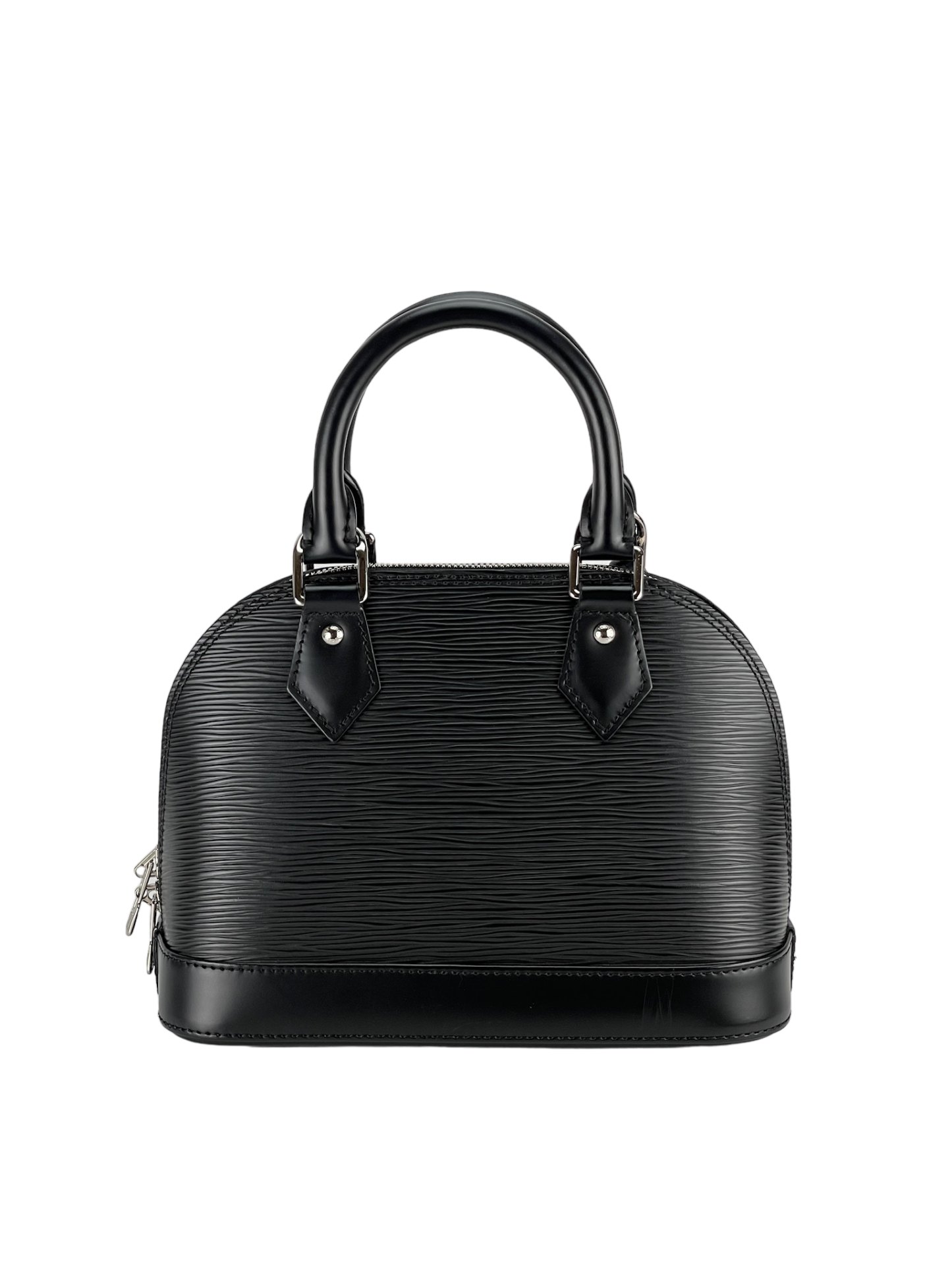 LOUIS VUITTON - Black Epi Alma PM Hand Bag