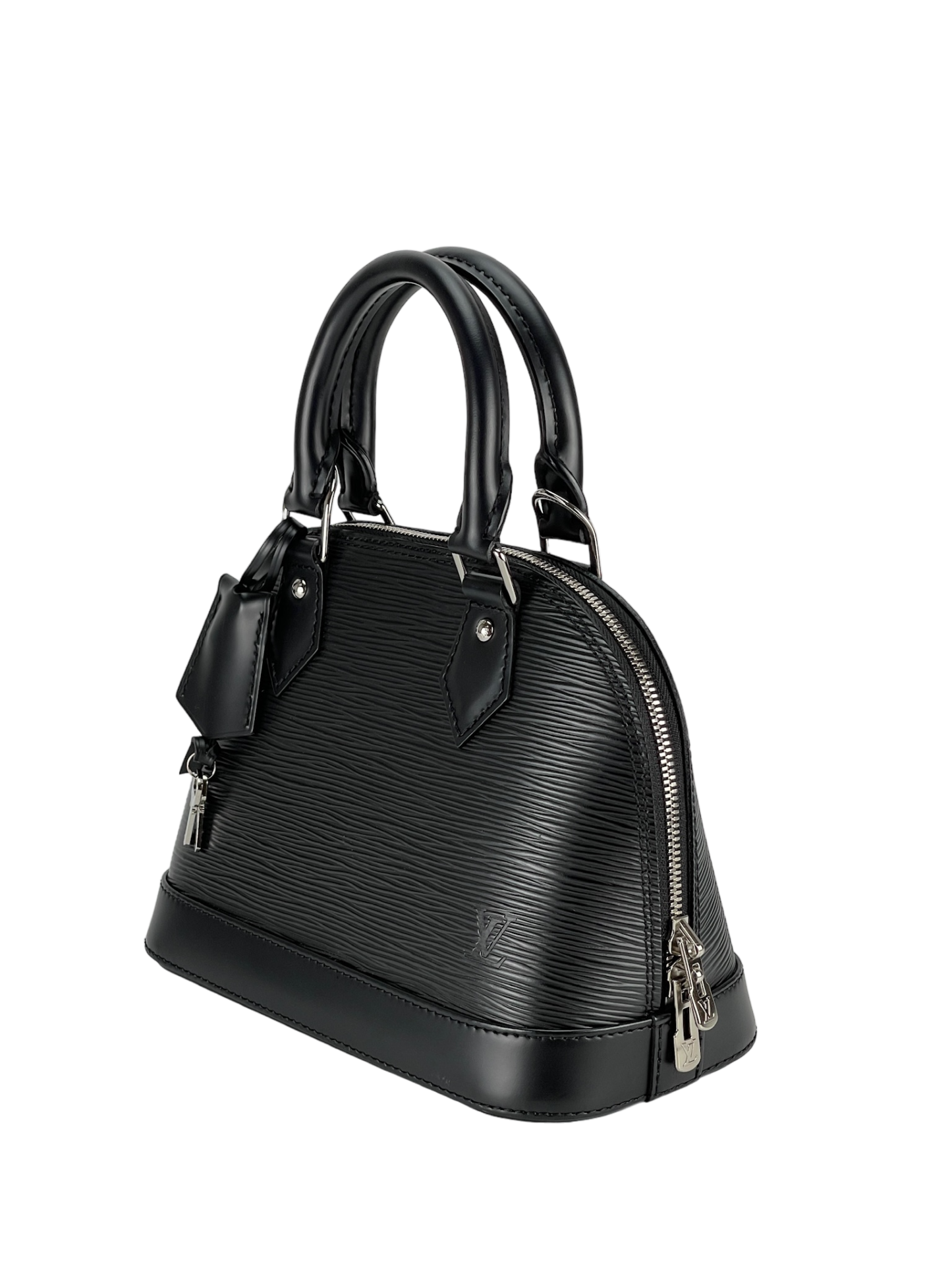 LOUIS VUITTON - Black Epi Alma PM Hand Bag