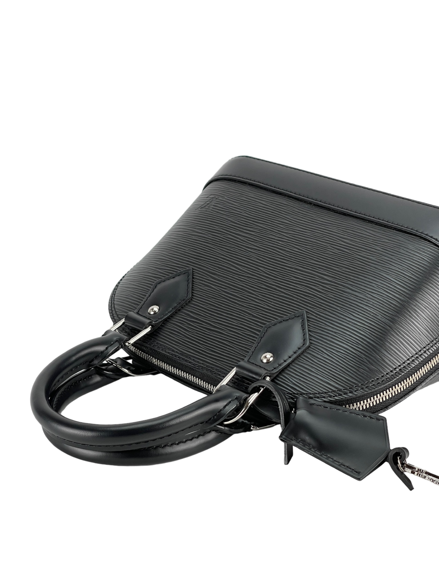 LOUIS VUITTON - Black Epi Alma PM Hand Bag
